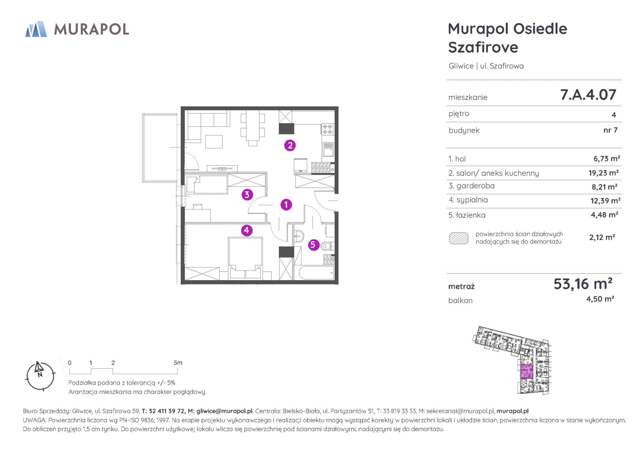 Murapol Osiedle Szafirove - lokal 7.A.4.07, budynek A