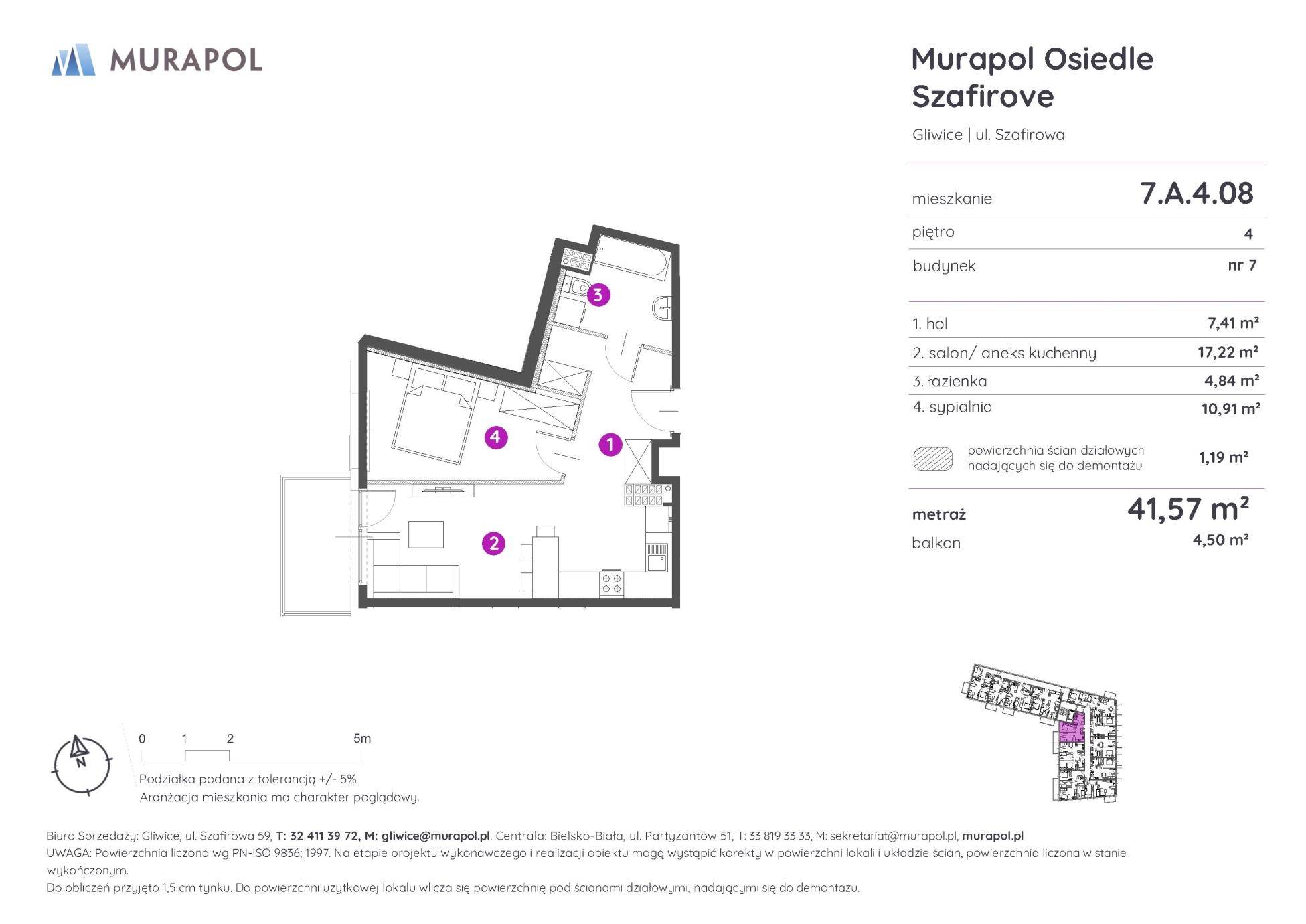 Murapol Osiedle Szafirove - lokal 7.A.4.08, budynek A