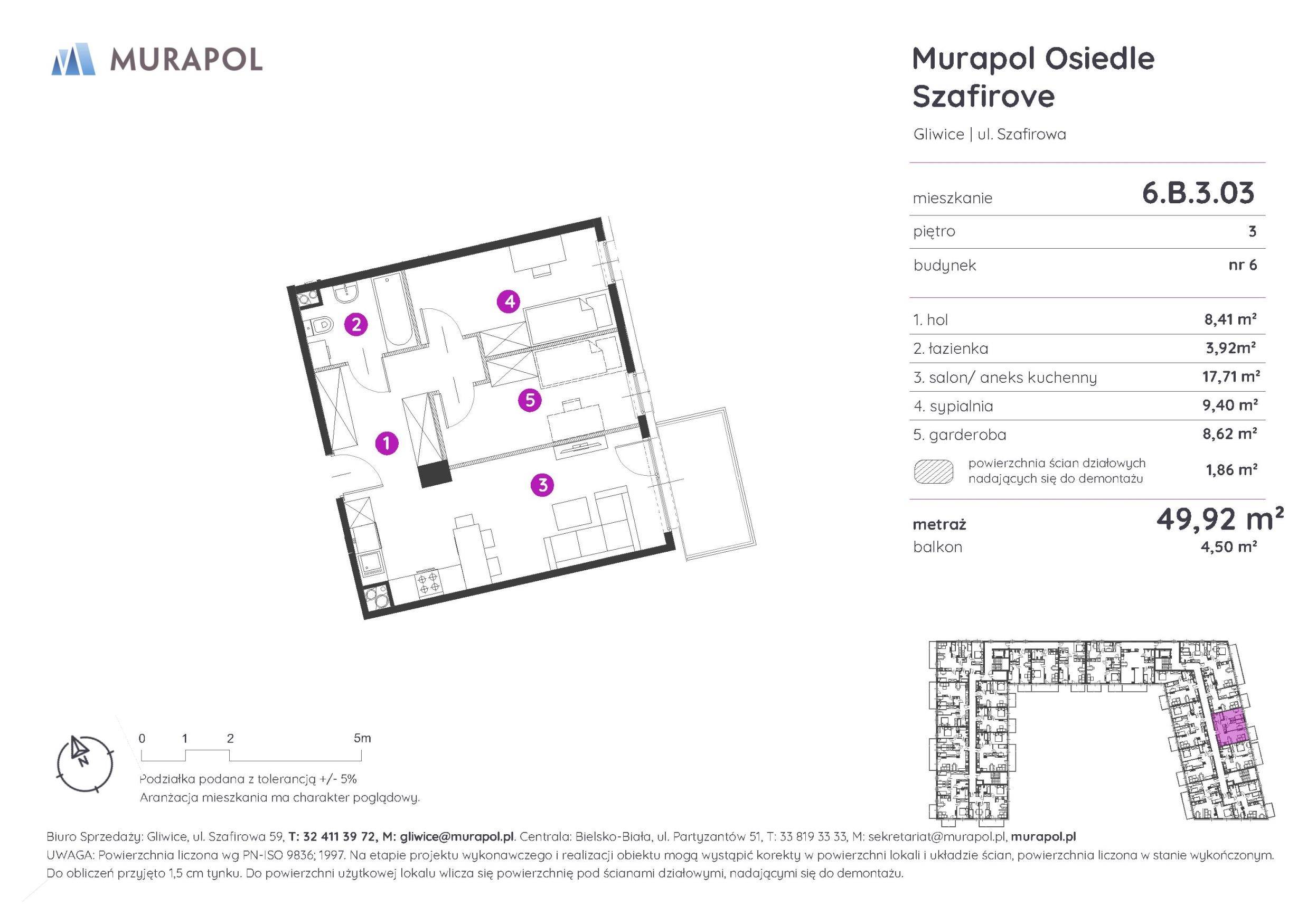 Murapol Osiedle Szafirove - lokal 6.B.3.03, budynek B