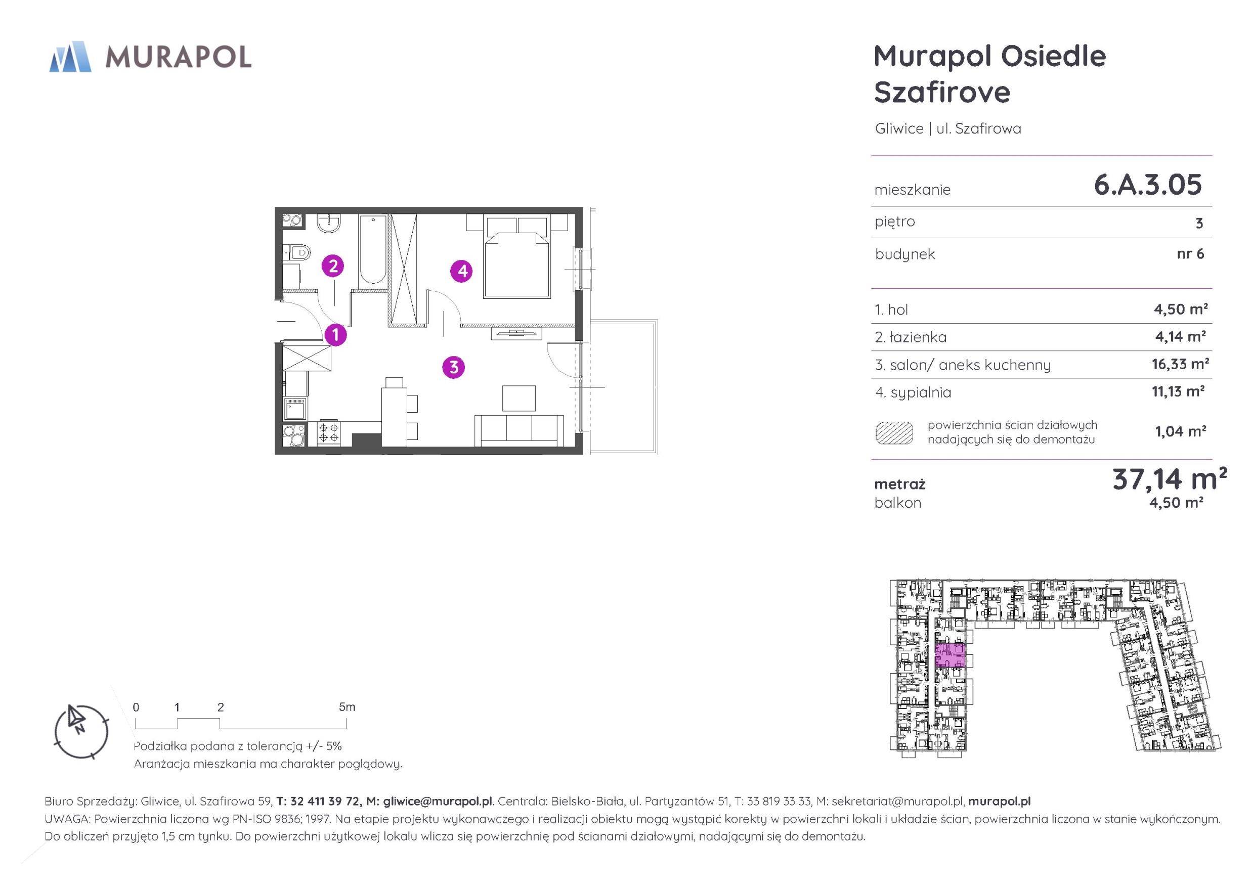 Murapol Osiedle Szafirove - lokal 6.A.3.05, budynek A