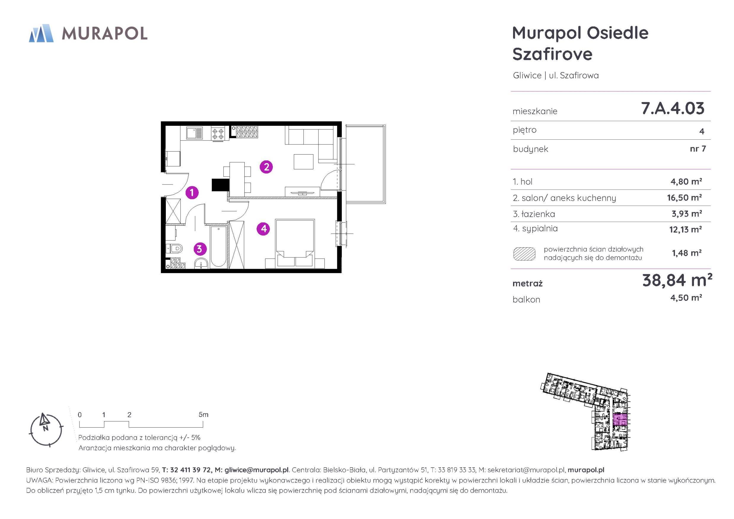Murapol Osiedle Szafirove - lokal 7.A.4.03, budynek A