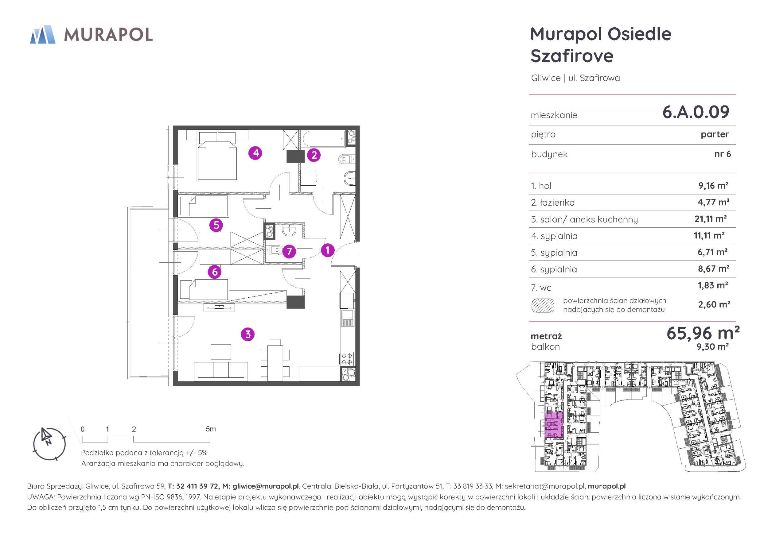 Murapol Osiedle Szafirove - lokal 6.A.0.09, budynek A
