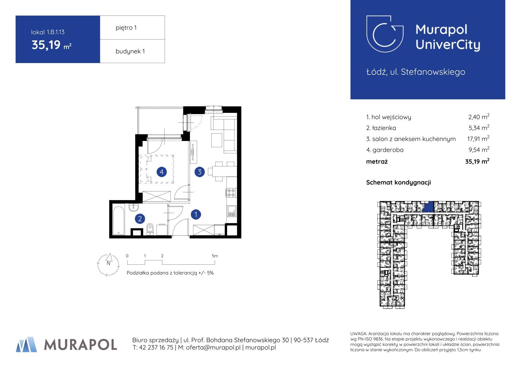 Murapol UniverCity – inwestycja Murapol - lokal 1.B.1.13, budynek B