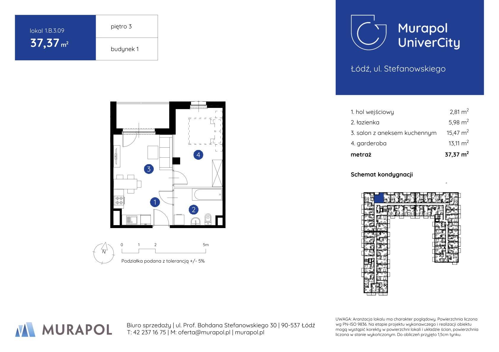 Murapol UniverCity – inwestycja Murapol - lokal 1.B.3.09, budynek B