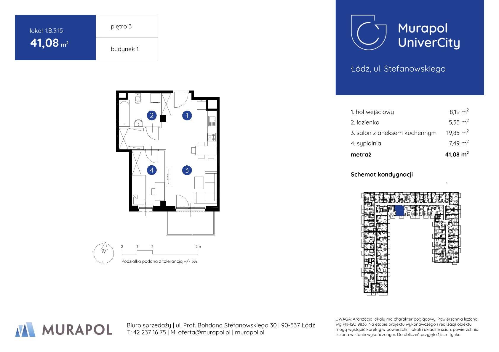 Murapol UniverCity – inwestycja Murapol - lokal 1.B.3.15, budynek B