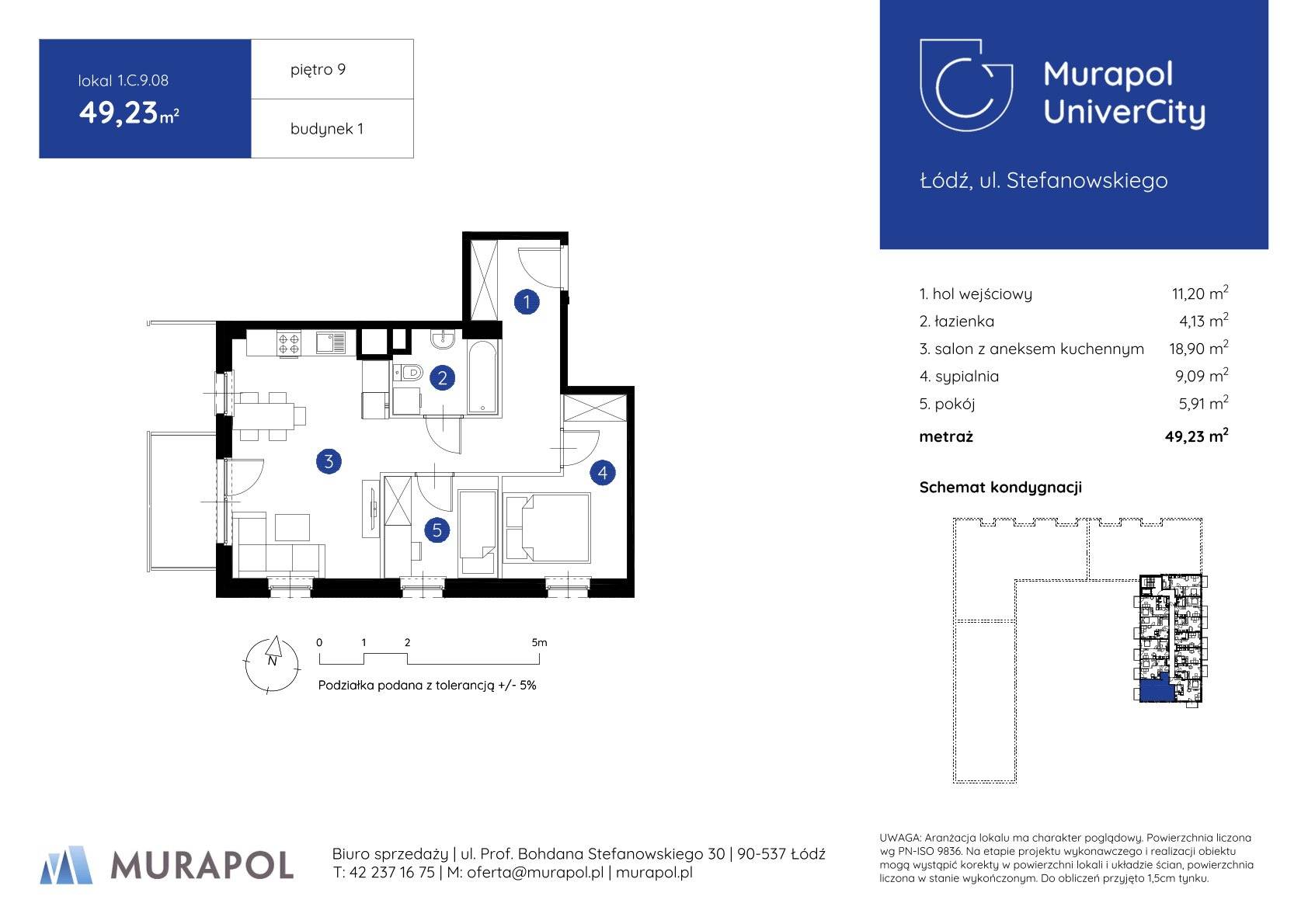 Murapol UniverCity – inwestycja Murapol - lokal 1.C.9.08, budynek C