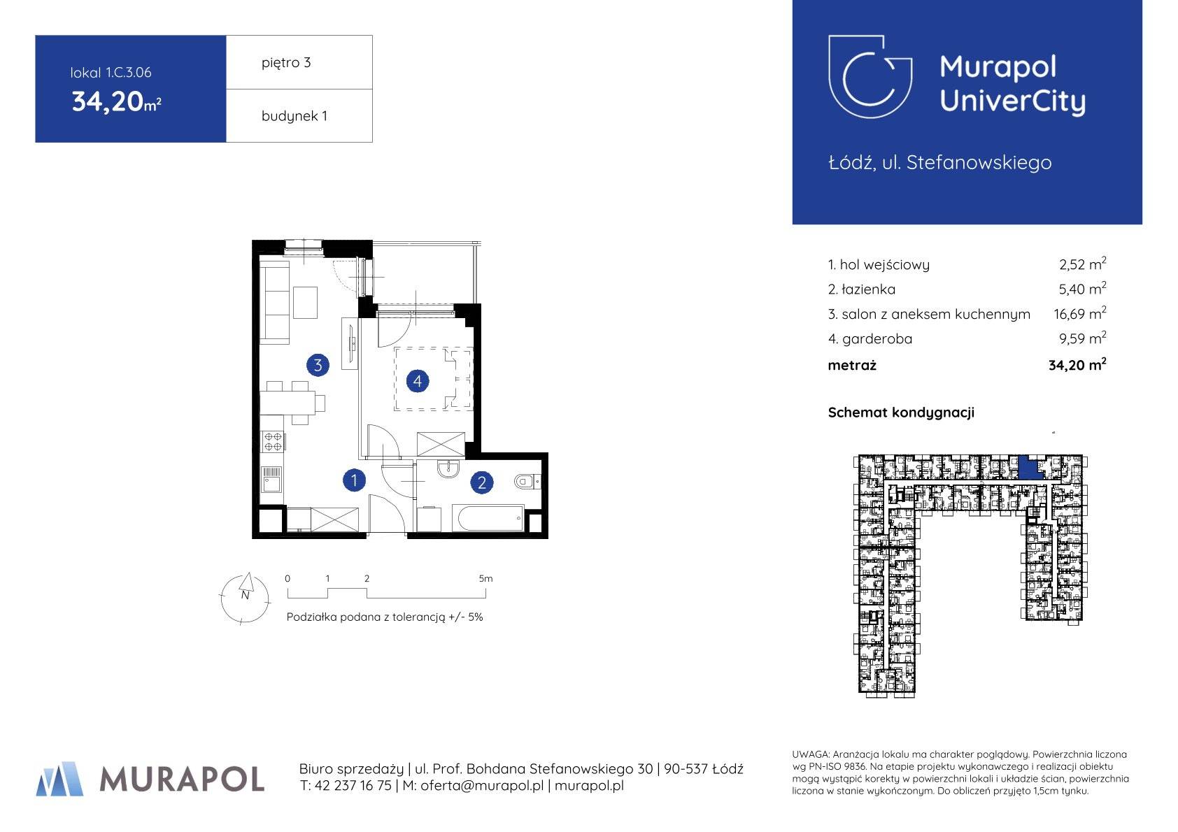 Murapol UniverCity – inwestycja Murapol - lokal 1.C.3.06, budynek C