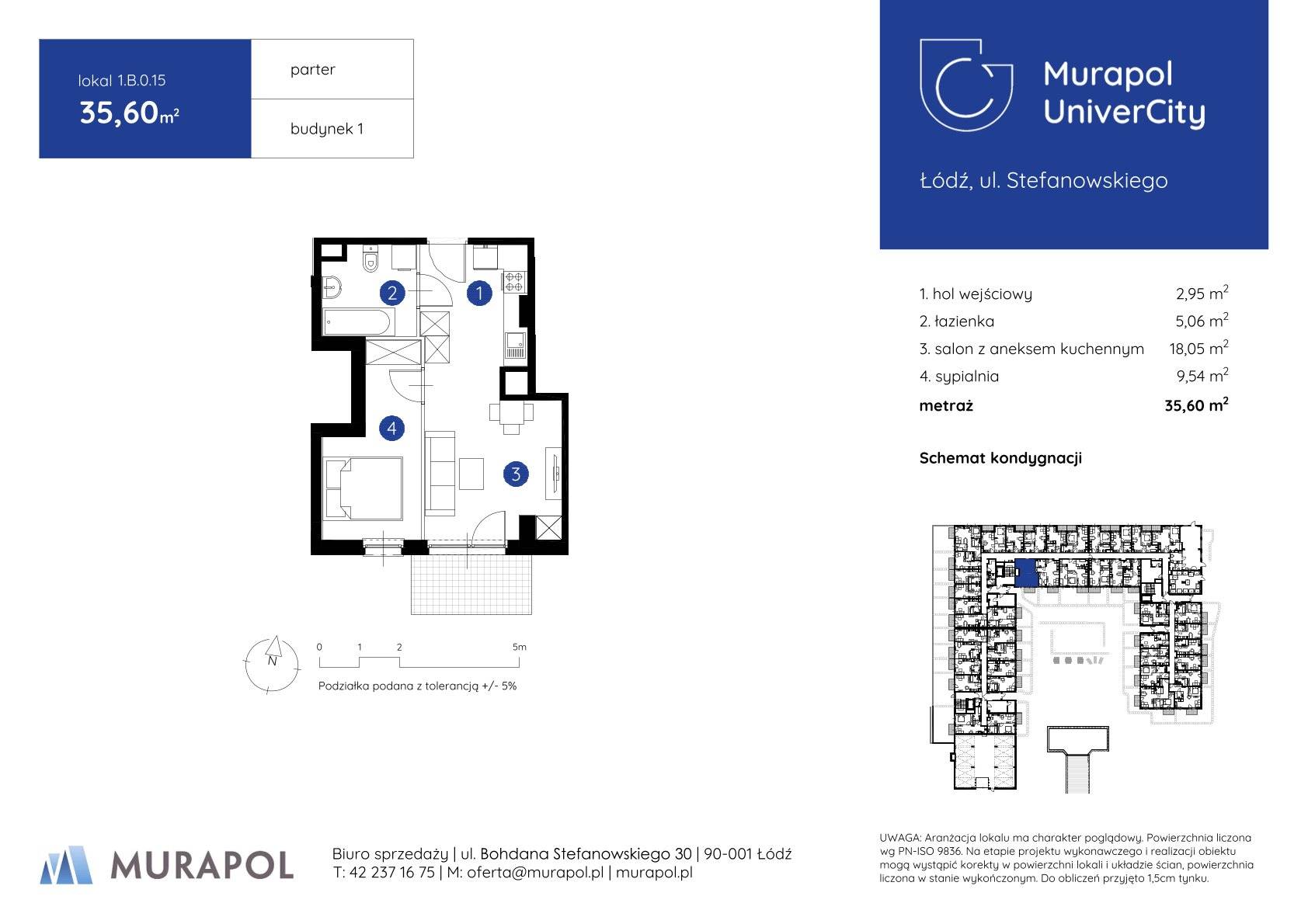 Murapol UniverCity – inwestycja Murapol - lokal 1.B.0.15, budynek B