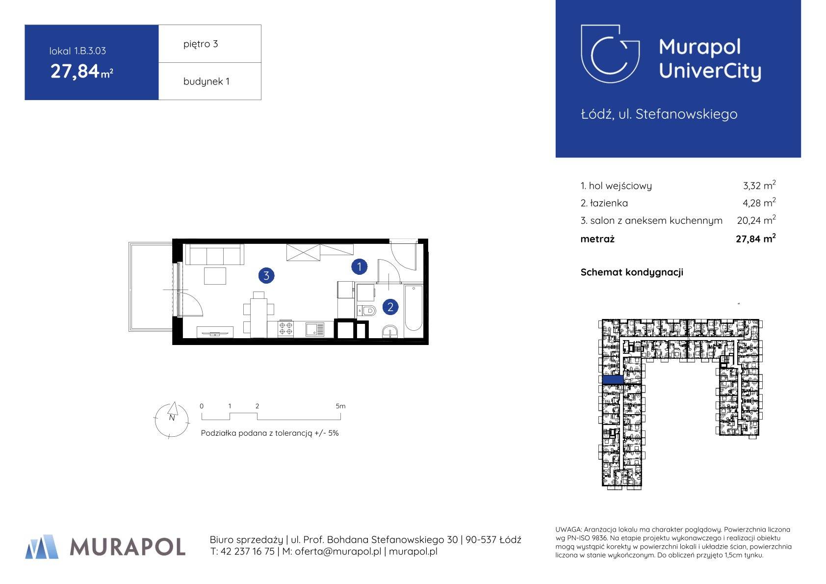 Murapol UniverCity – inwestycja Murapol - lokal 1.B.3.03, budynek B