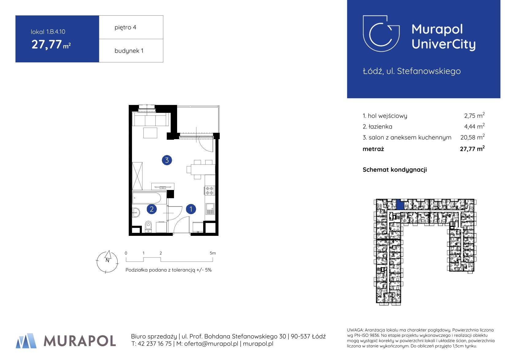 Murapol UniverCity – inwestycja Murapol - lokal 1.B.4.10, budynek B