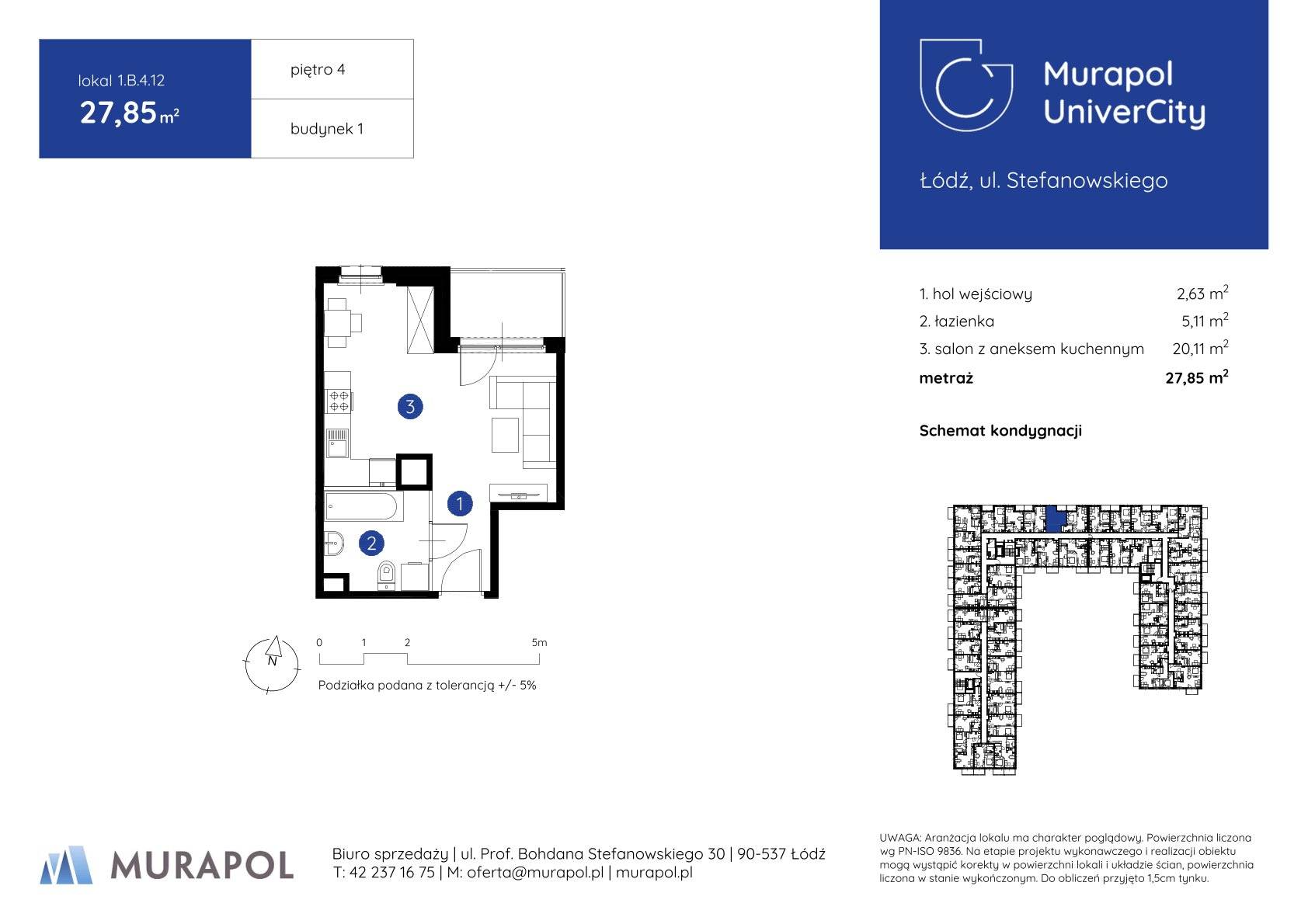 Murapol UniverCity – inwestycja Murapol - lokal 1.B.4.12, budynek B