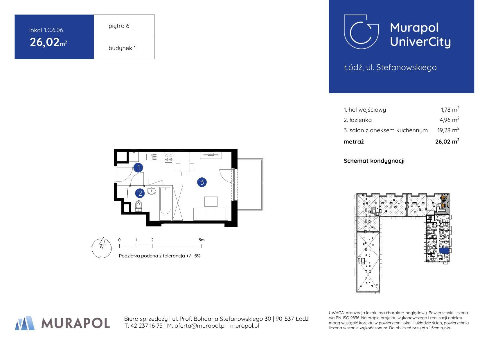 Murapol UniverCity – inwestycja Murapol - lokal 1.C.6.06, budynek C