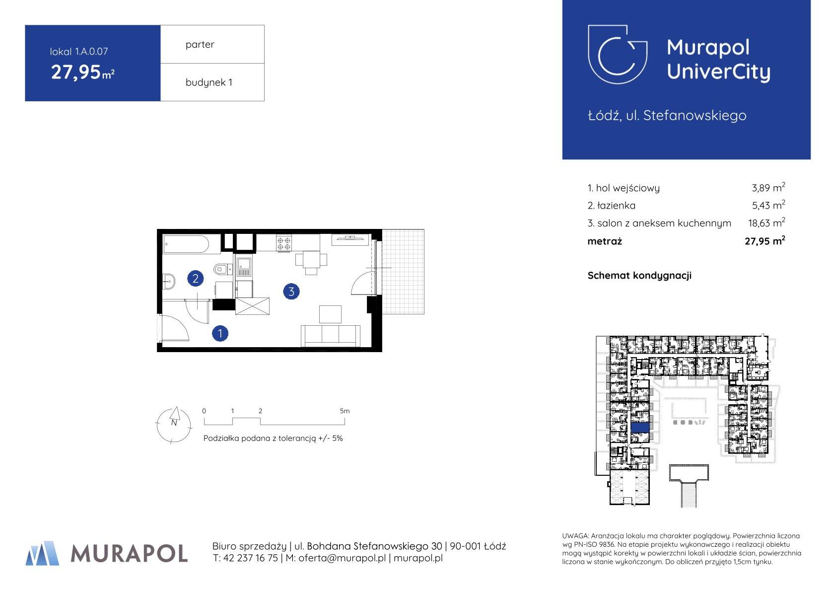 Murapol UniverCity – inwestycja Murapol - lokal 1.A.0.07, budynek A