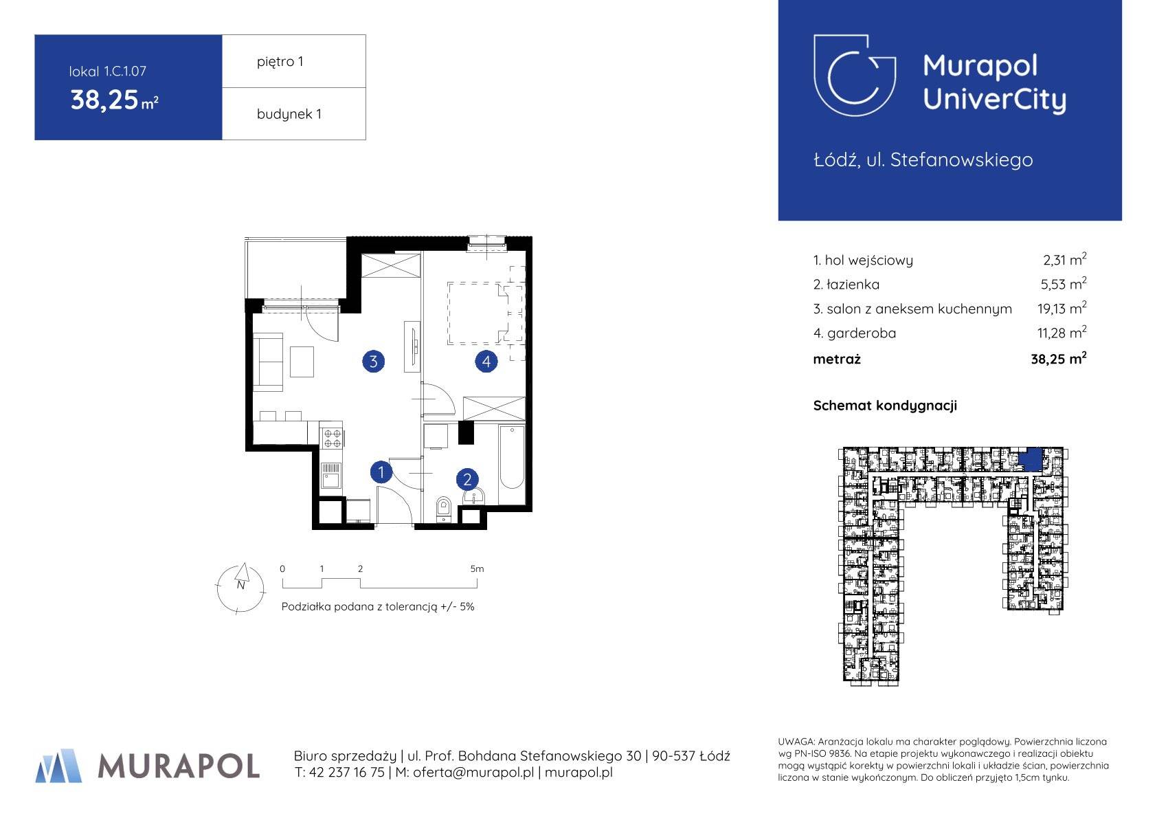 Murapol UniverCity – inwestycja Murapol - lokal 1.C.1.07, budynek C