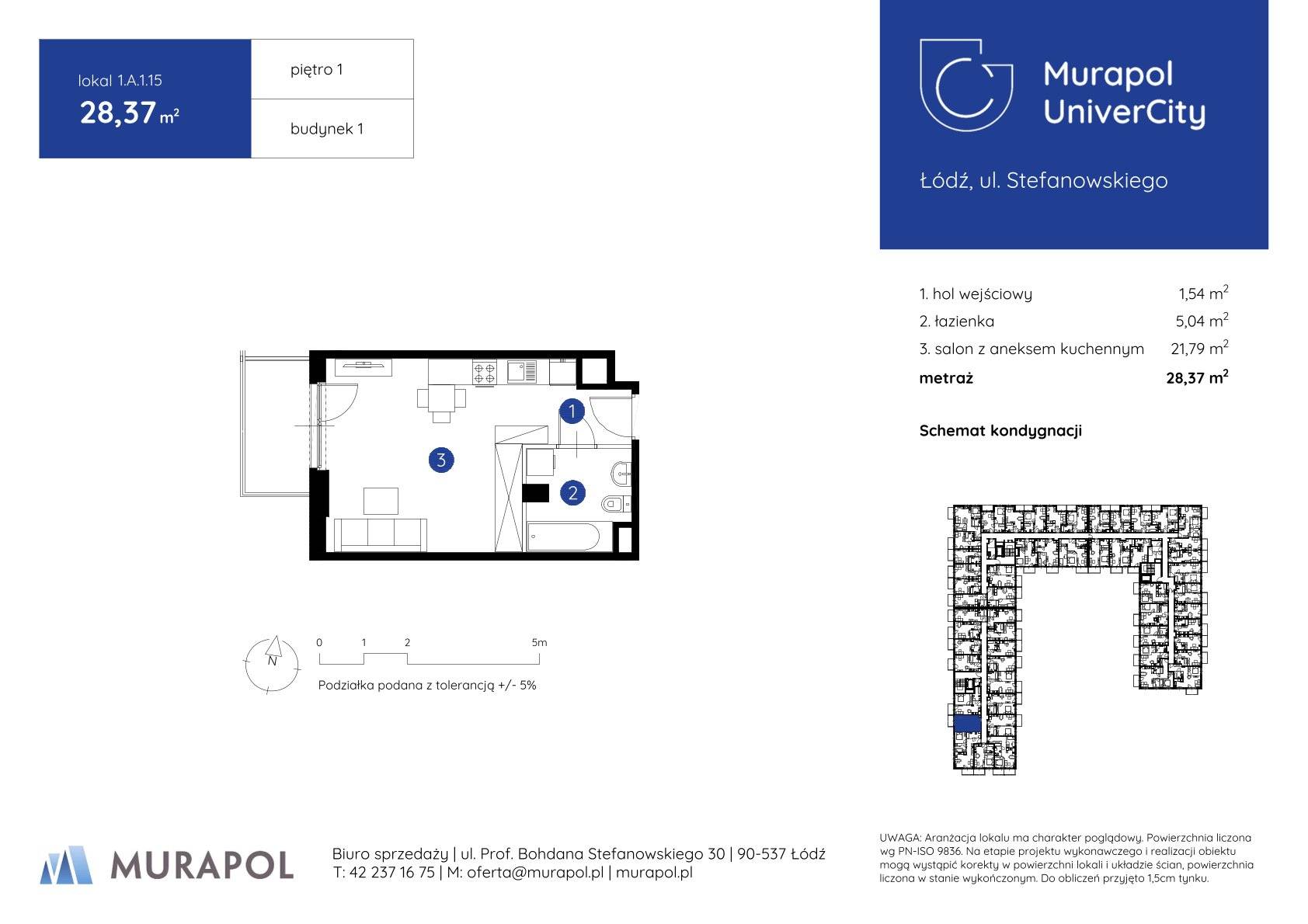 Murapol UniverCity – inwestycja Murapol - lokal 1.A.1.15, budynek A