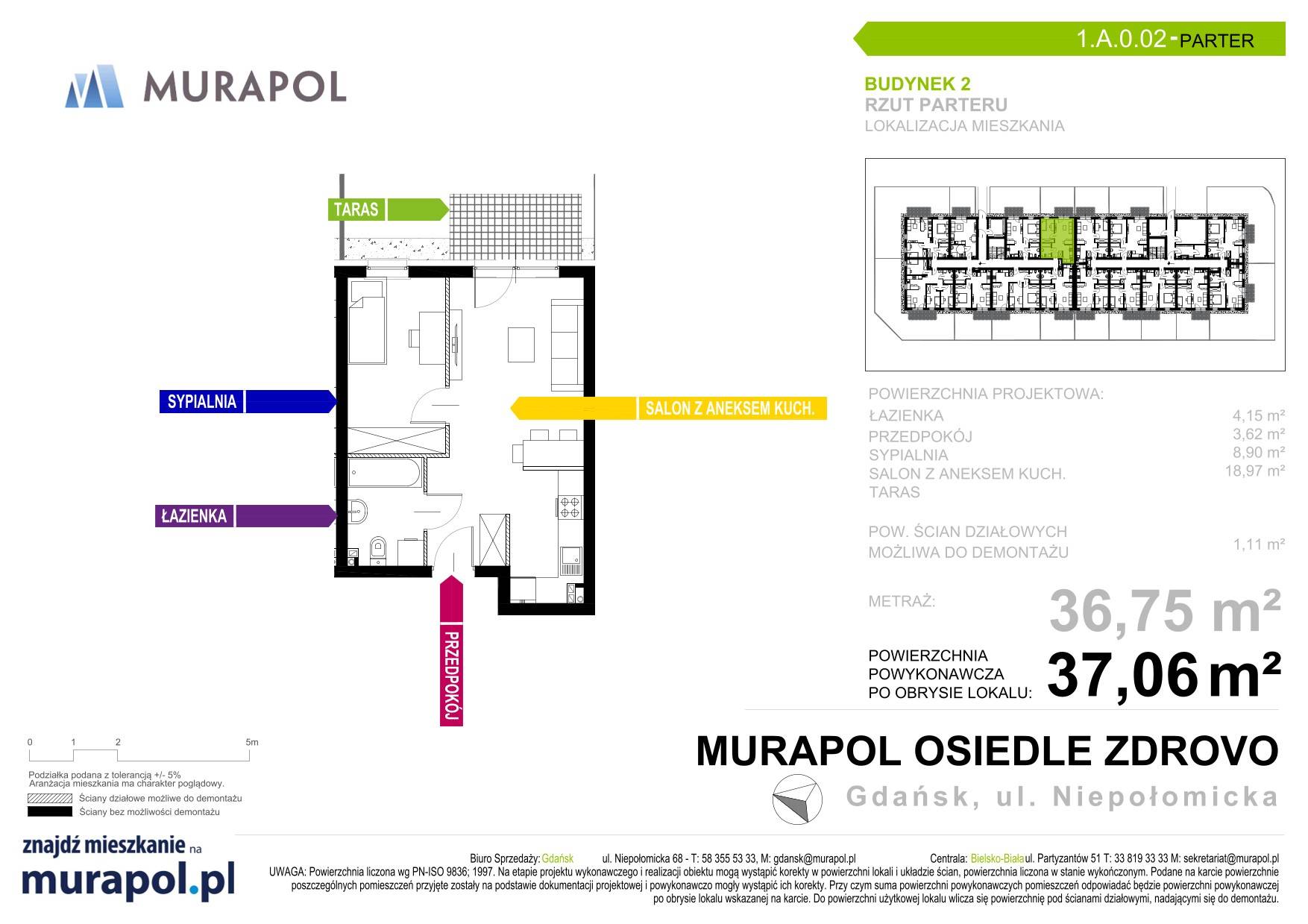 Murapol Osiedle Zdrovo - lokal 1.A.0.02, budynek A