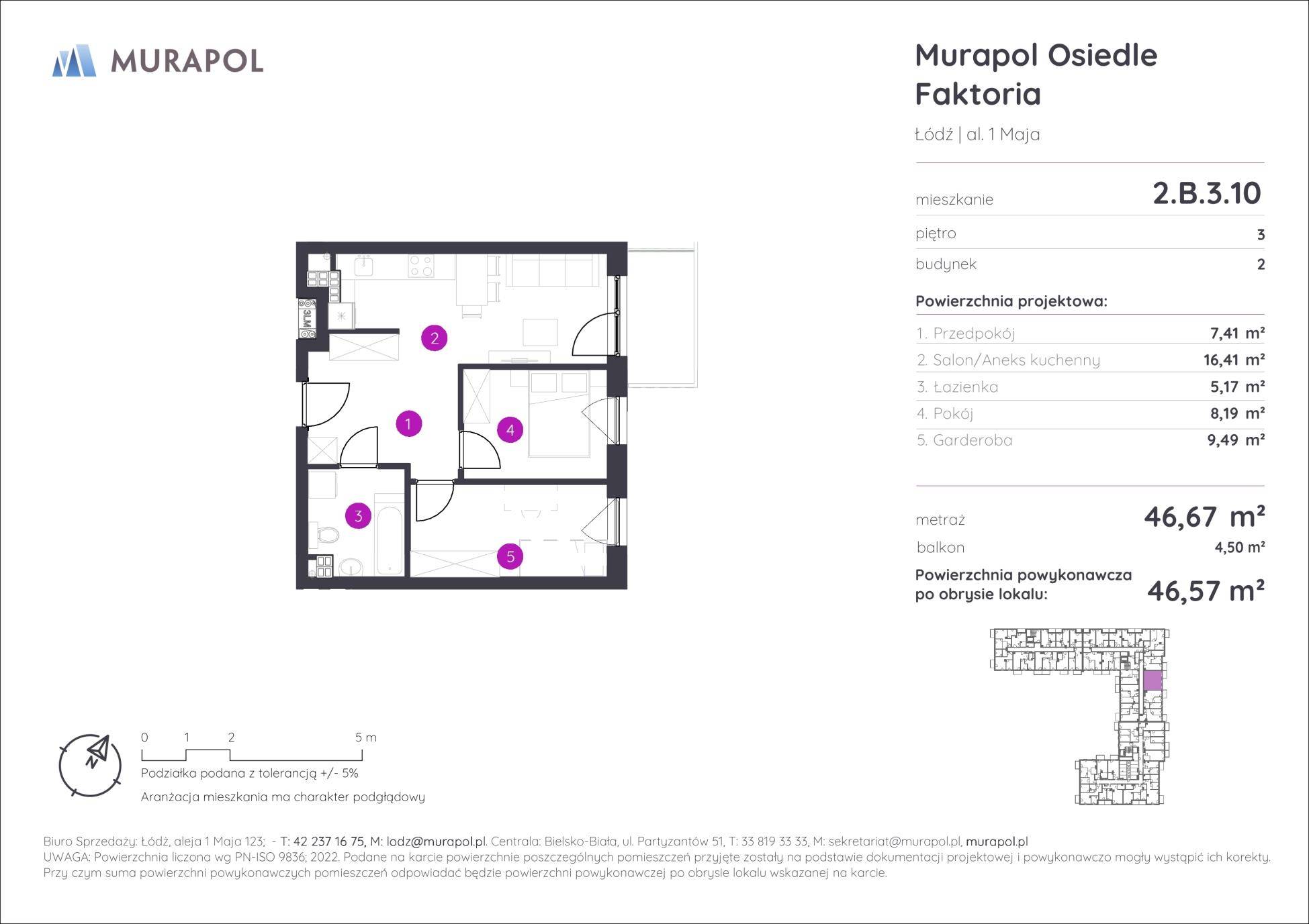 Murapol Osiedle Faktoria - lokal 2.B.3.10, budynek B