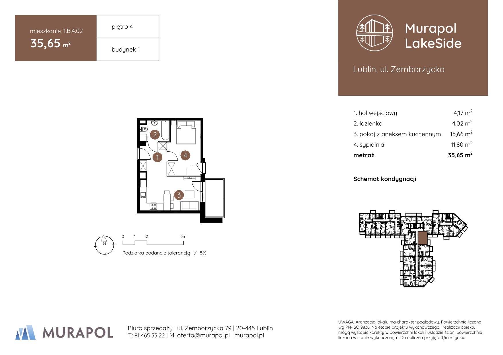 Murapol LakeSide – inwestycja Murapol - lokal 1.B.4.02, budynek B