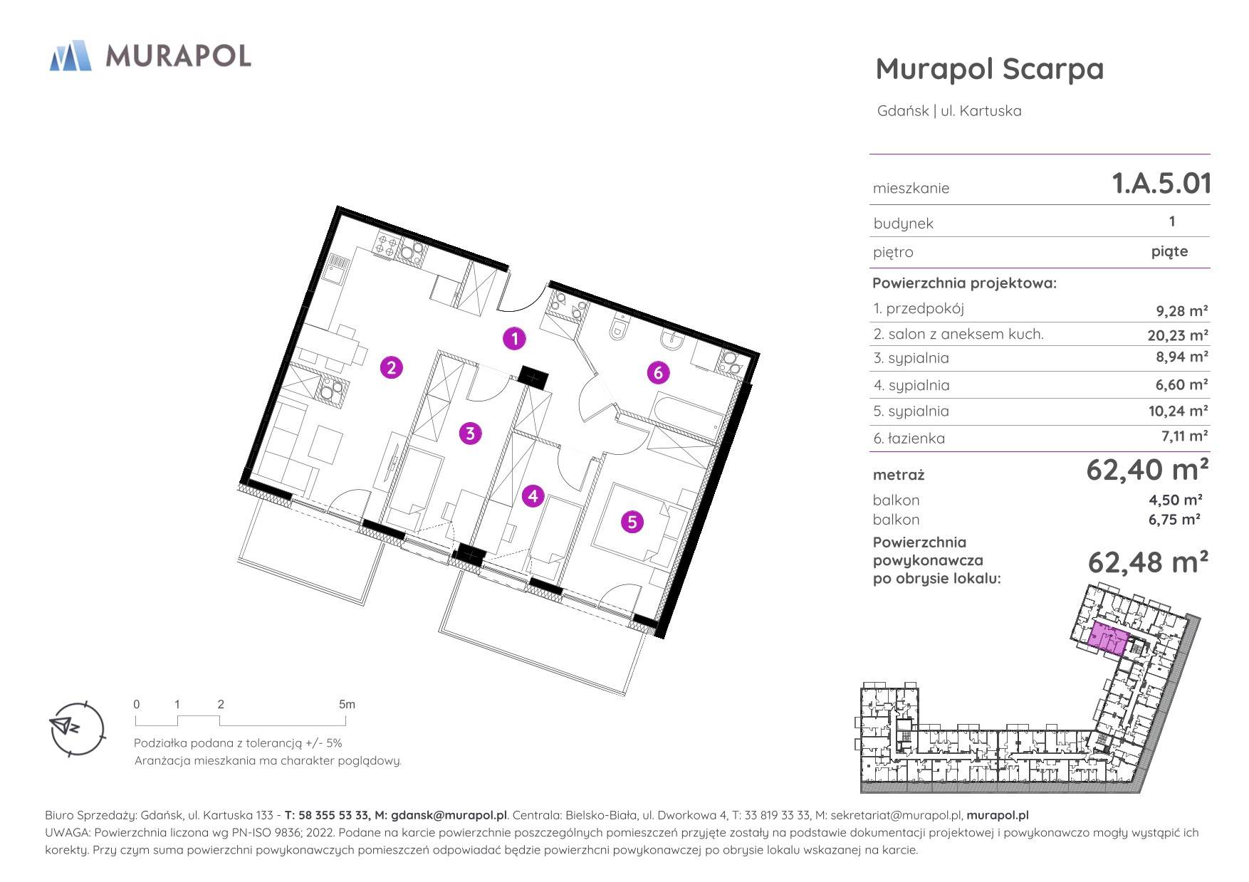 Murapol Scarpa – inwestycja Murapol - lokal 1.A.5.01, budynek A