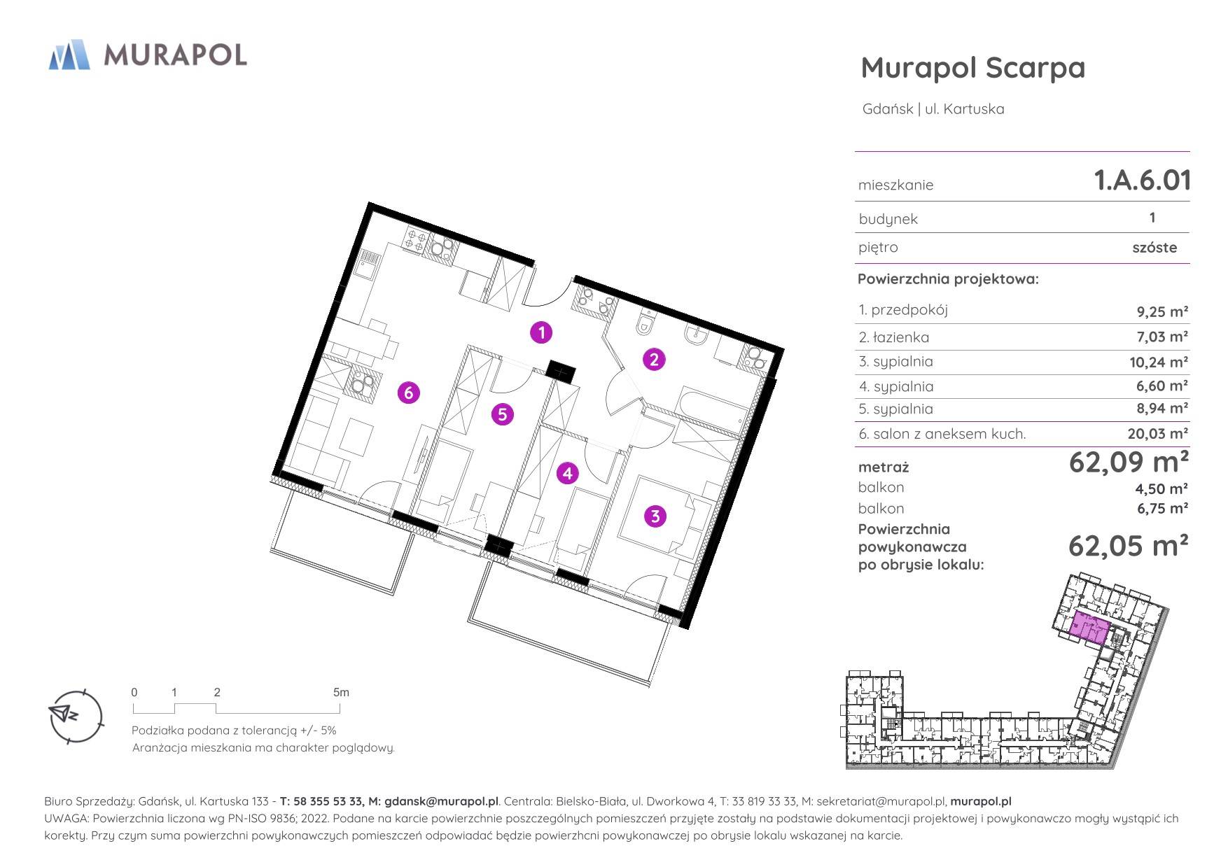 Murapol Scarpa – inwestycja Murapol - lokal 1.A.6.01, budynek A
