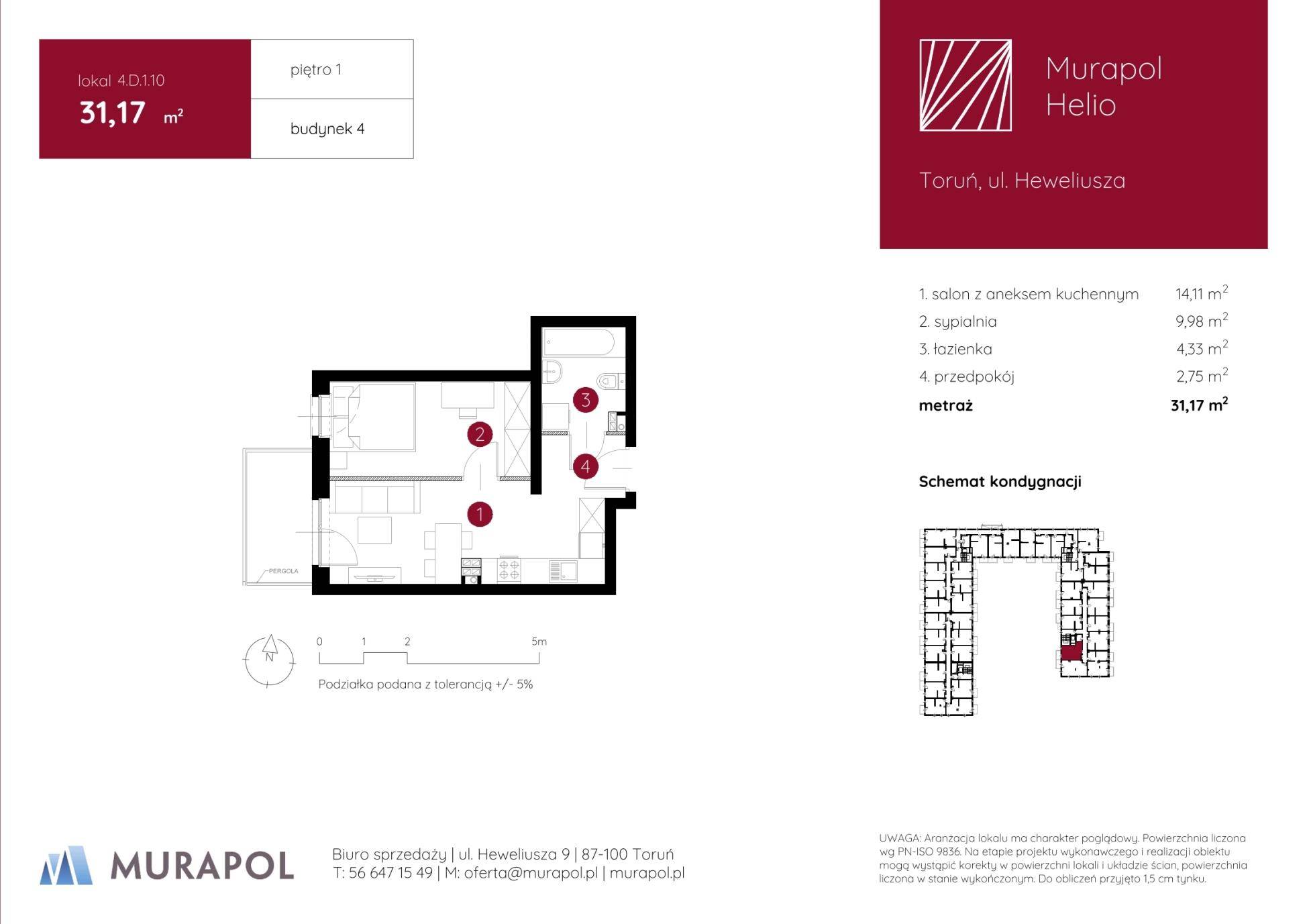 Murapol Helio – inwestycja Murapol - lokal 4.D.1.10, budynek D