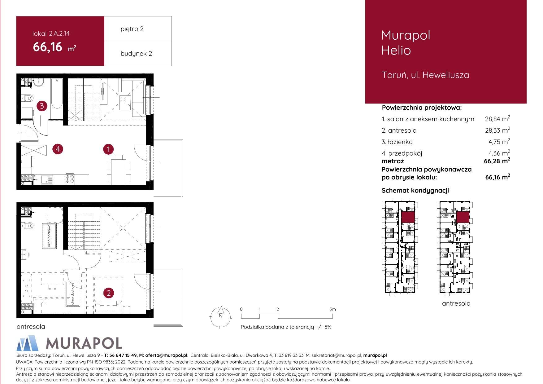 Murapol Helio – inwestycja Murapol - lokal 2.A.2.14, budynek A