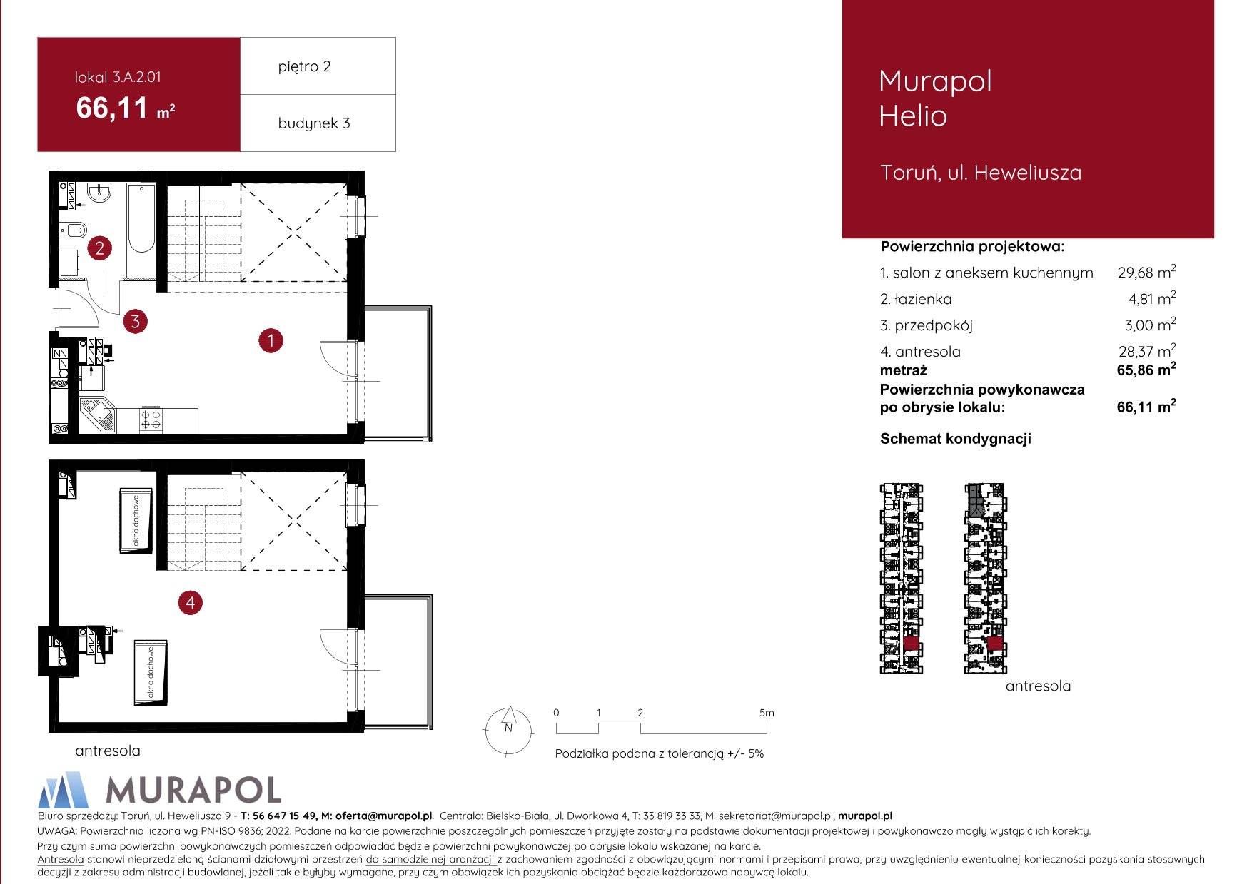 Murapol Helio – inwestycja Murapol - lokal 3.A.2.01, budynek A
