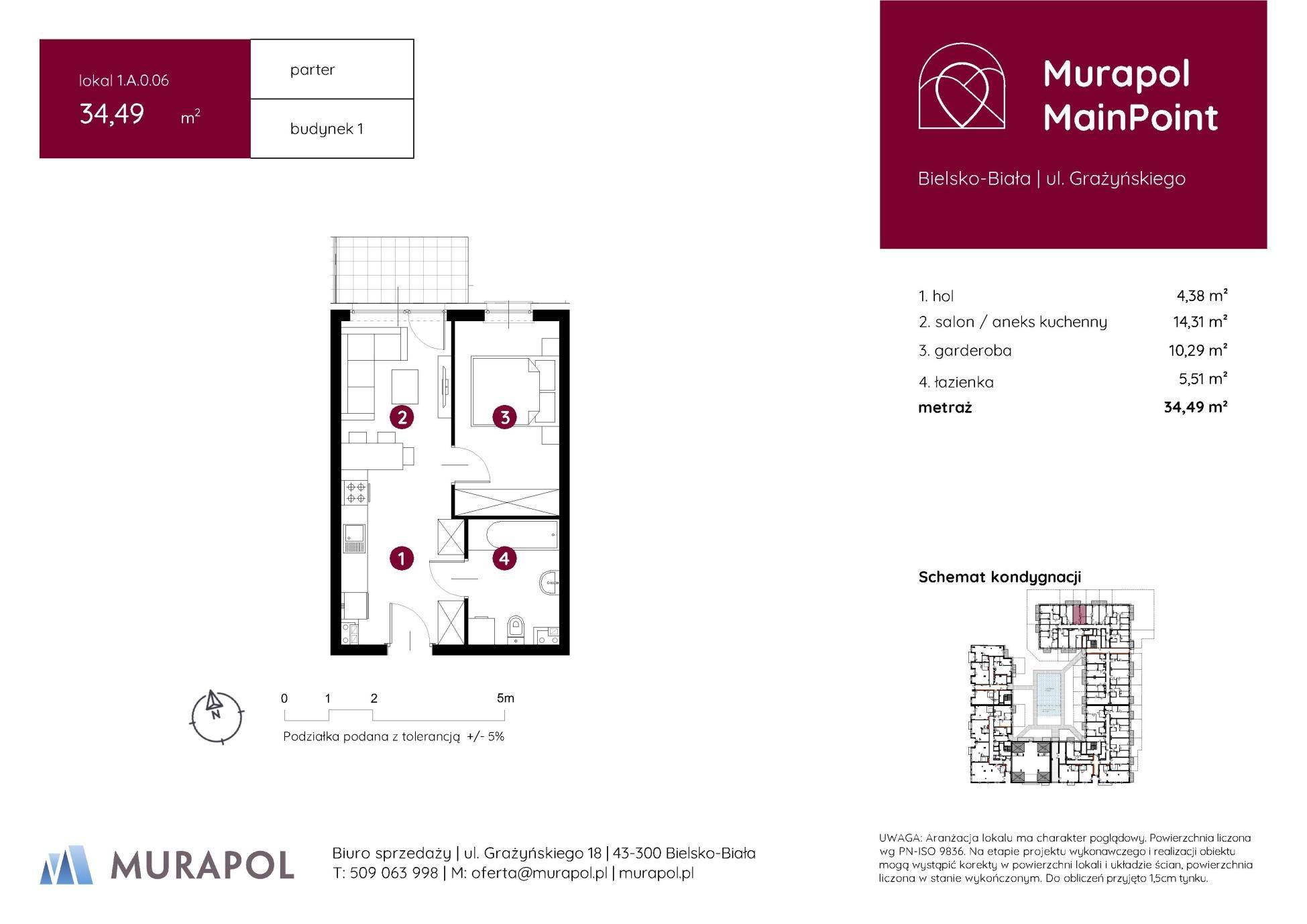 Murapol MainPoint – inwestycja Murapol - lokal 1.A.0.06, budynek A