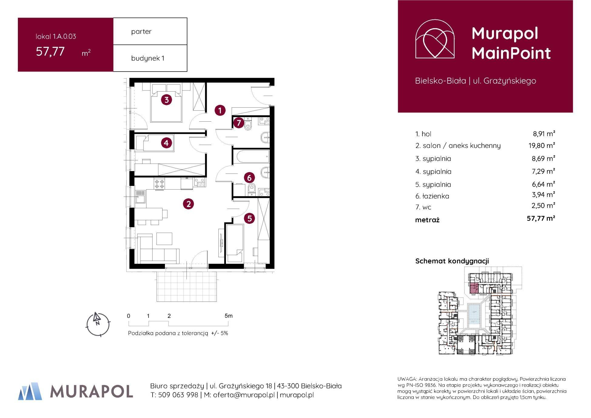 Murapol MainPoint – inwestycja Murapol - lokal 1.A.0.03, budynek A