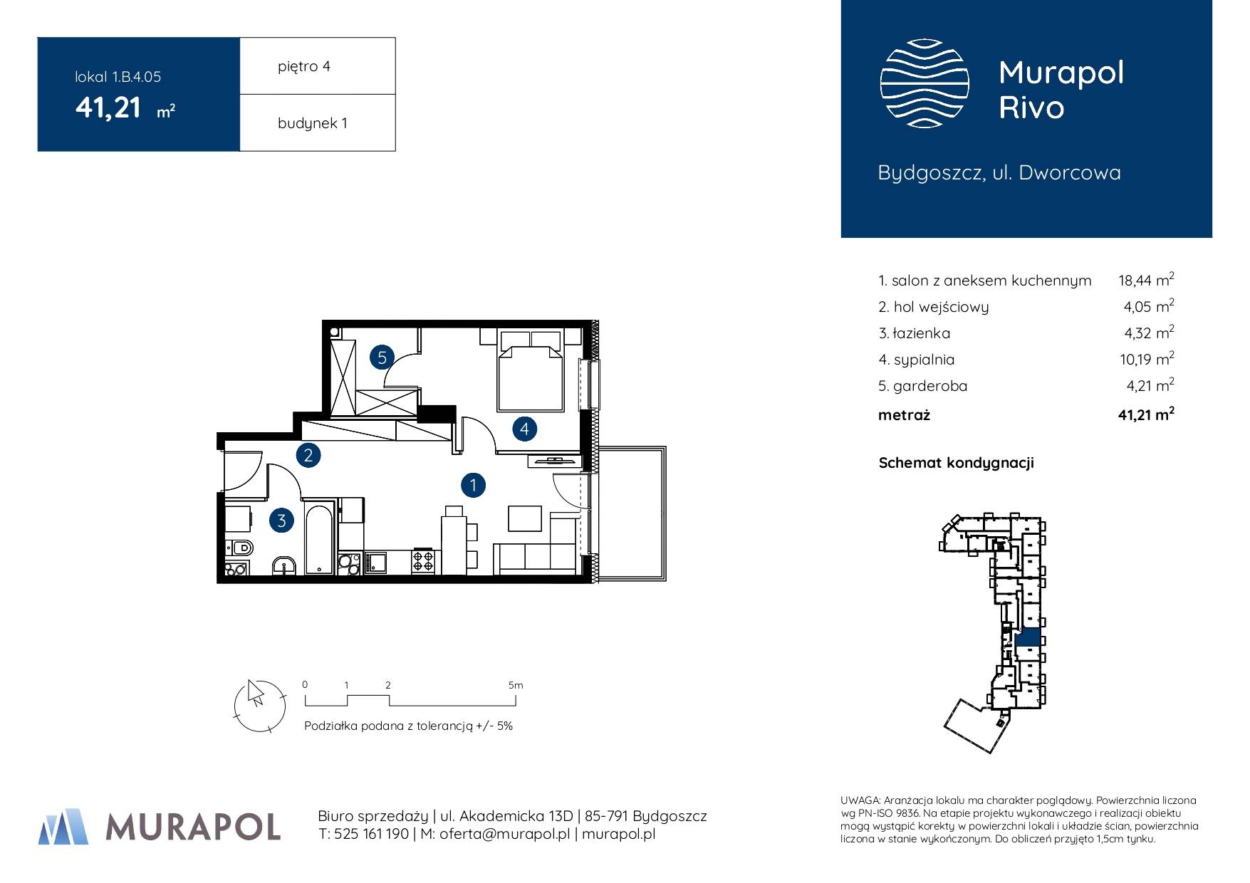 Murapol Rivo – inwestycja Murapol - lokal 1.B.4.05, budynek B