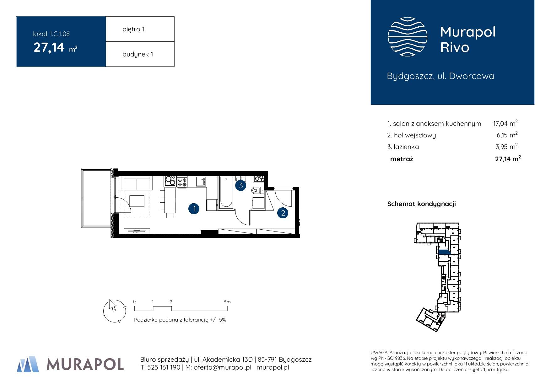 Murapol Rivo – inwestycja Murapol - lokal 1.C.1.08, budynek C