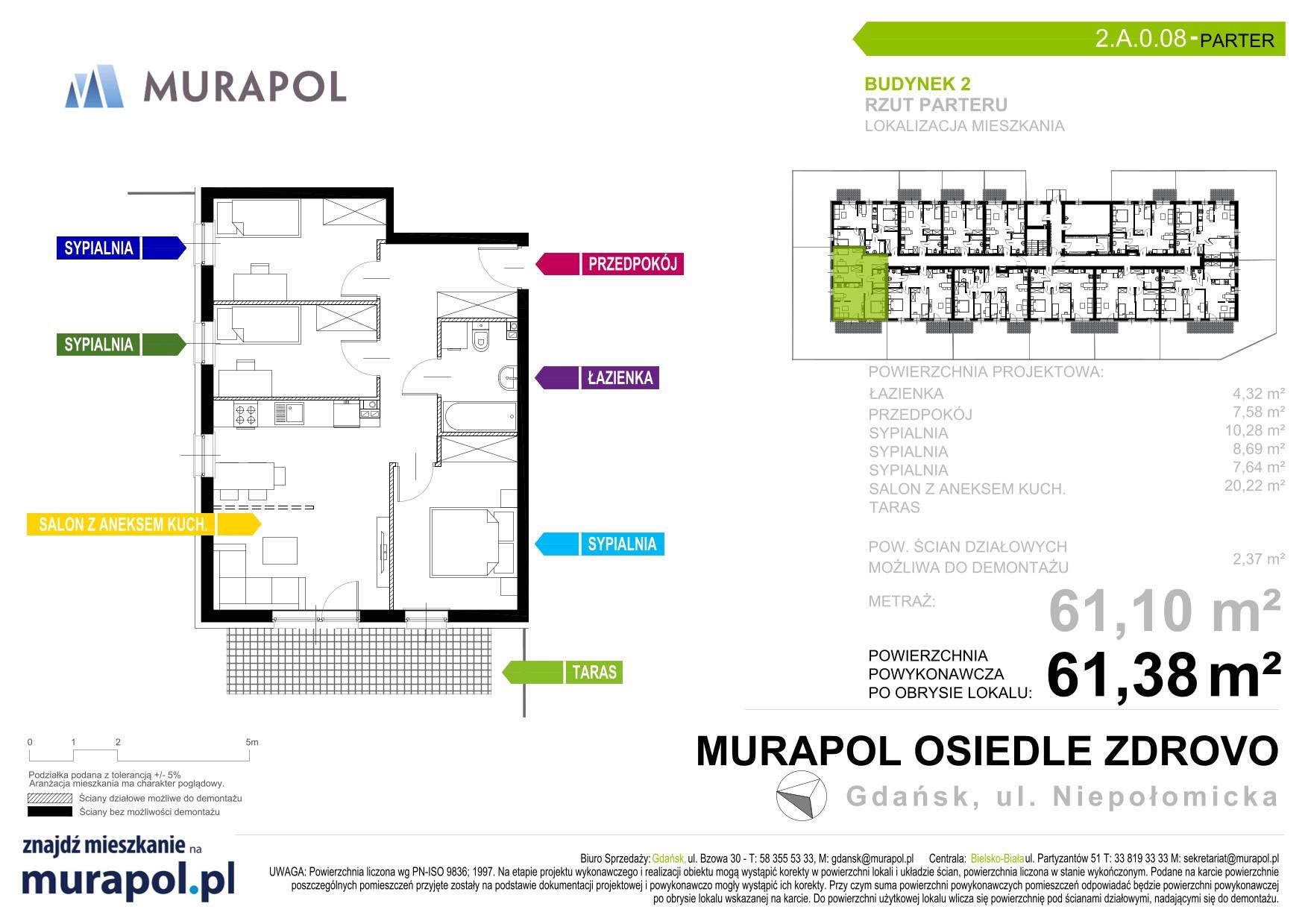 Murapol Osiedle Zdrovo 2 - lokal 2.A.0.08, budynek A