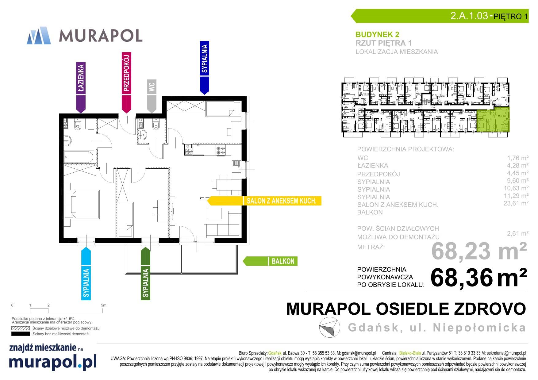 Murapol Osiedle Zdrovo 2 - lokal 2.A.1.03, budynek A