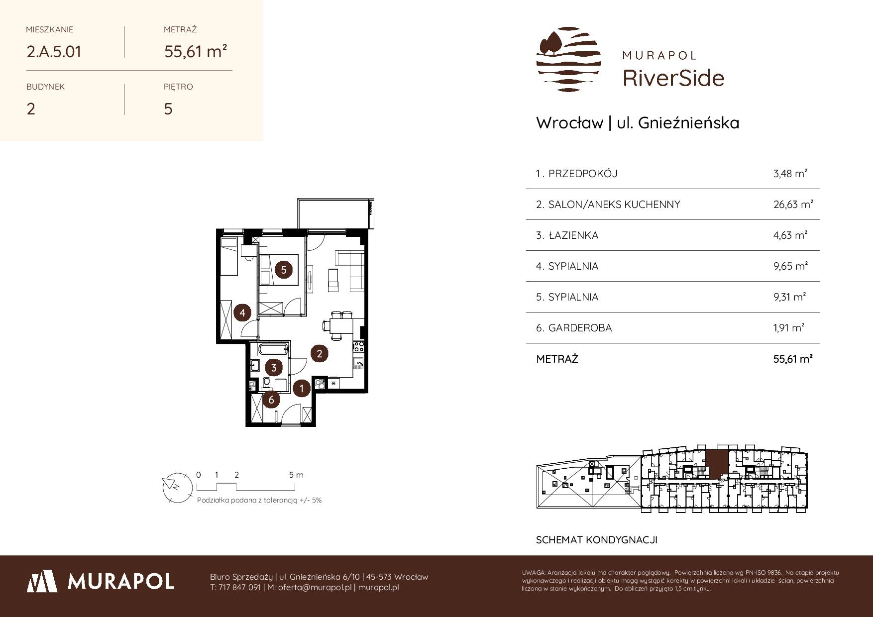 Murapol RiverSide – inwestycja Murapol - lokal 2.A.5.01, budynek A