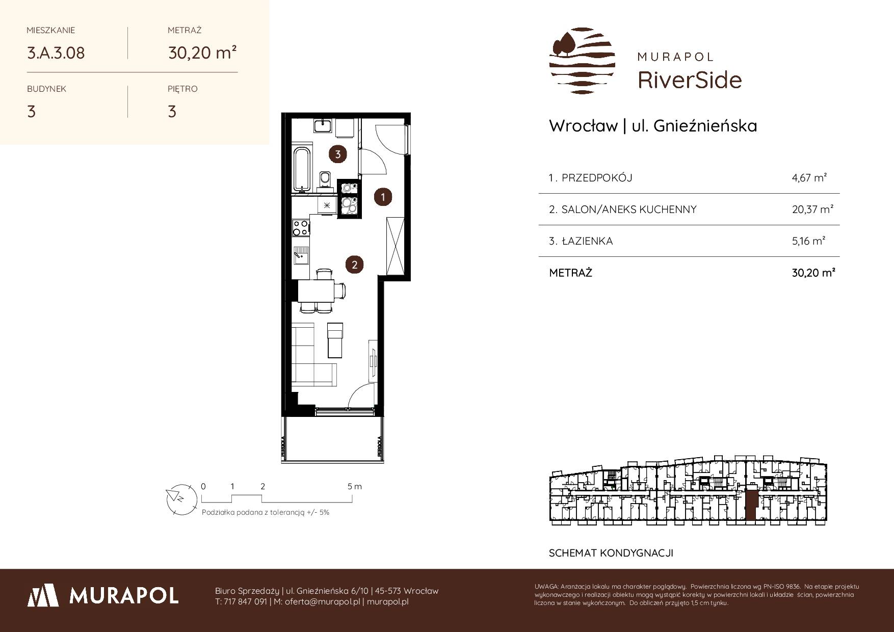 Murapol RiverSide – inwestycja Murapol - lokal 3.A.3.08, budynek A