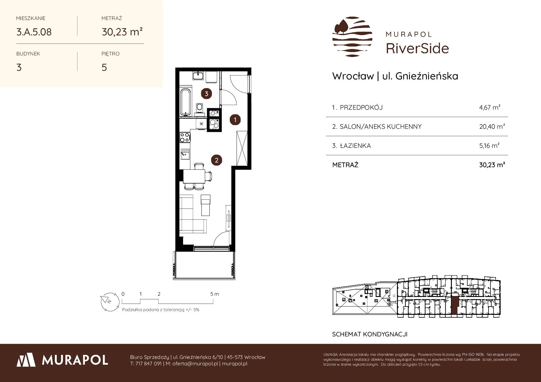 Murapol RiverSide – inwestycja Murapol - lokal 3.A.5.08, budynek A