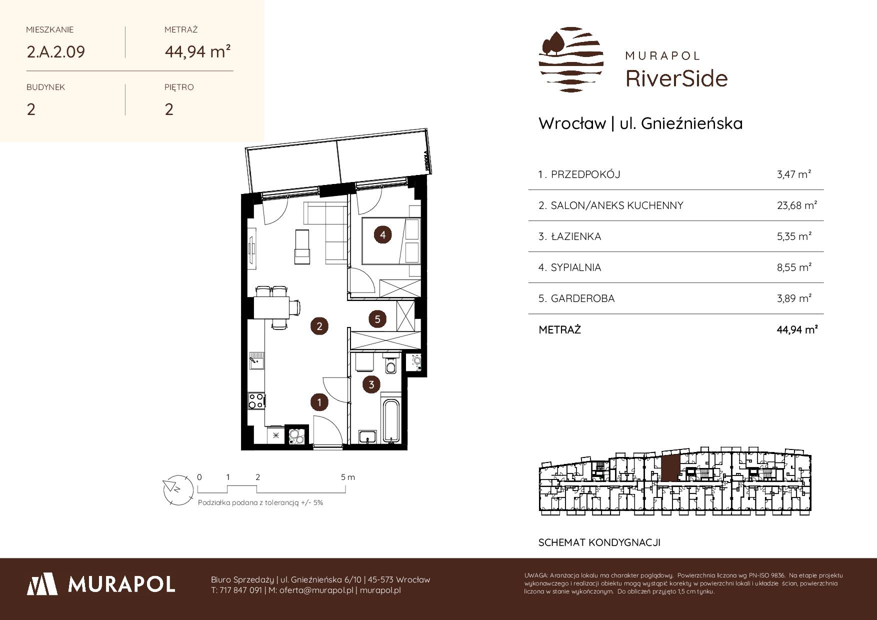 Murapol RiverSide – inwestycja Murapol - lokal 2.A.2.09, budynek A