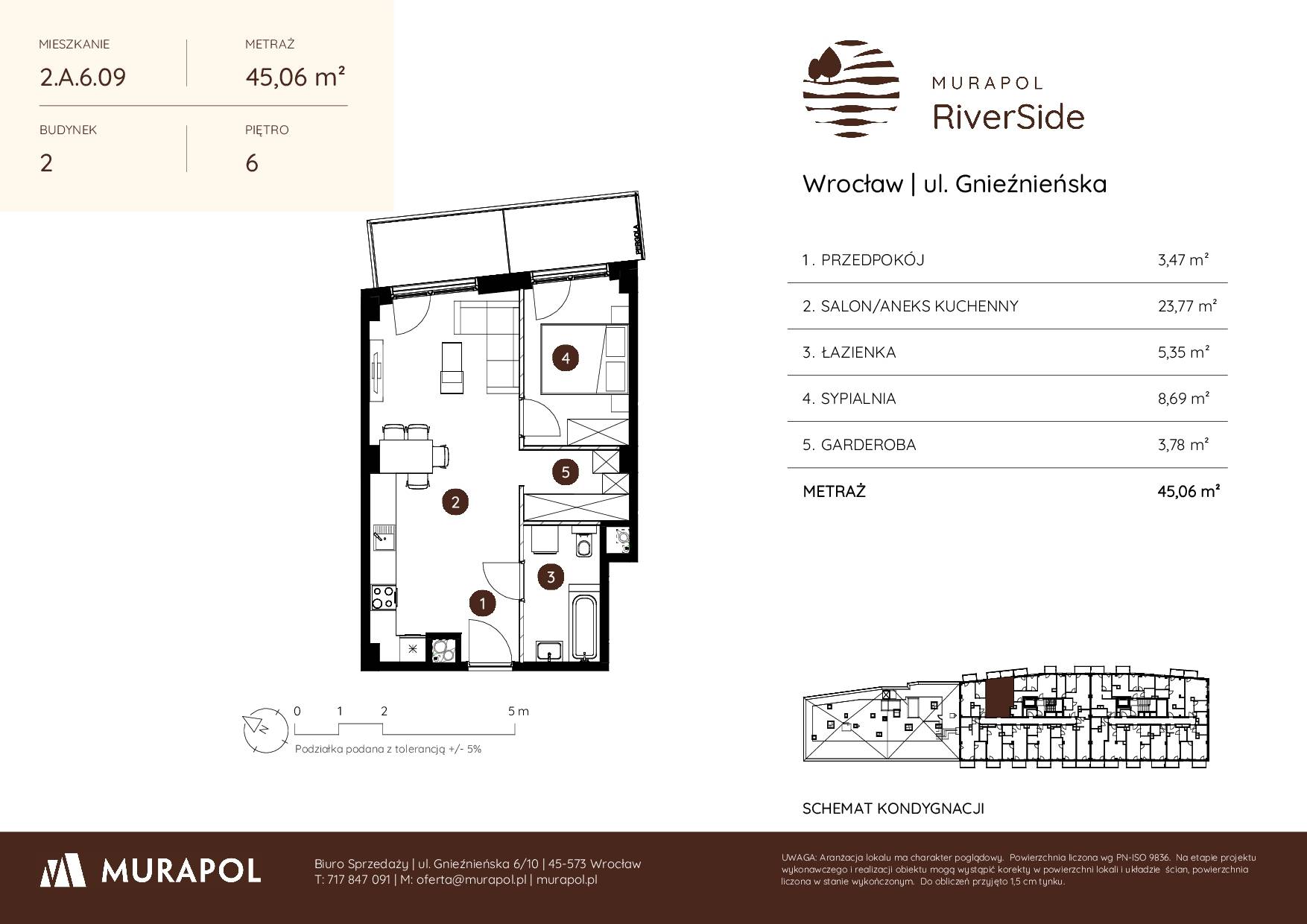 Murapol RiverSide – inwestycja Murapol - lokal 2.A.6.09, budynek A