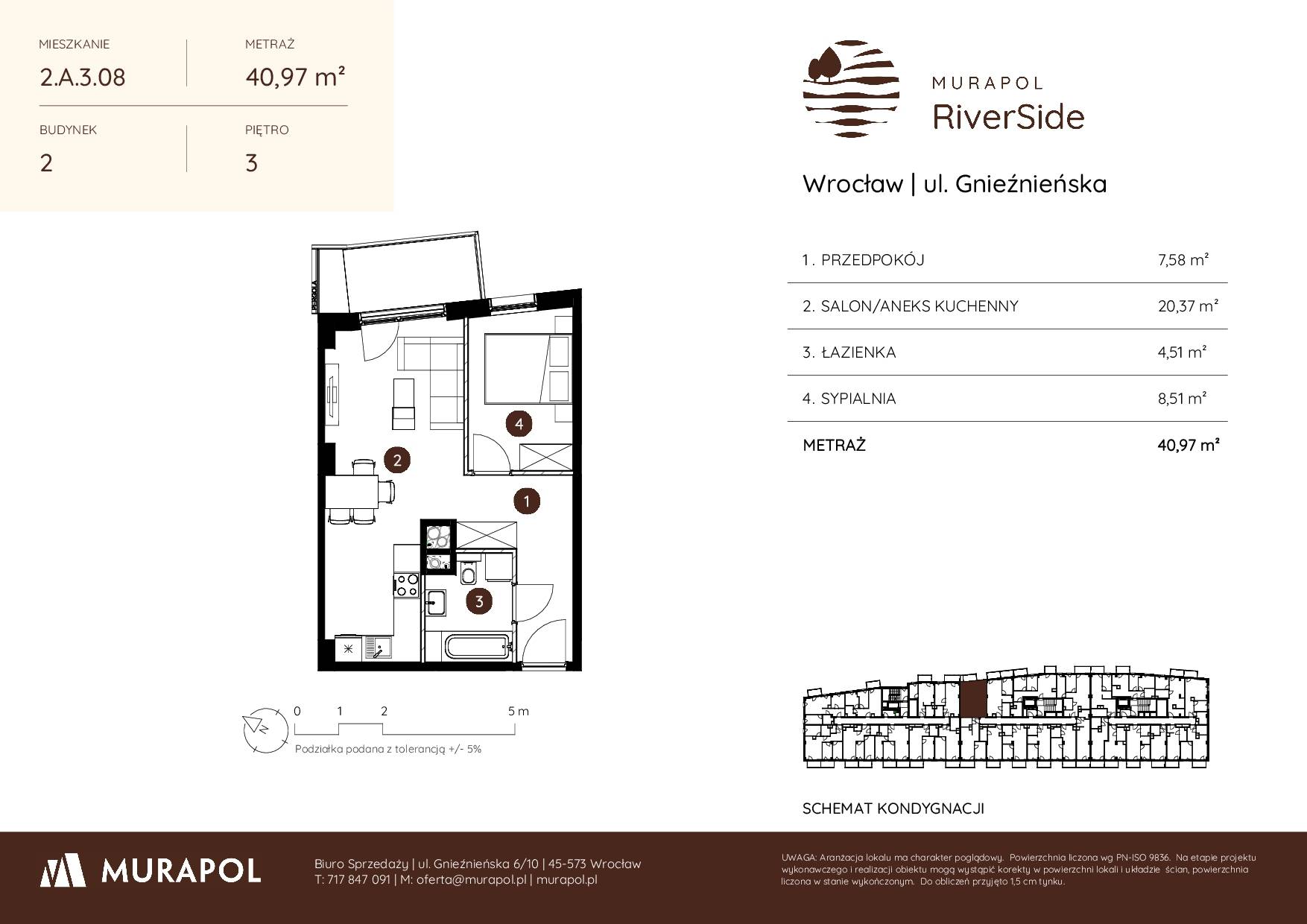 Murapol RiverSide – inwestycja Murapol - lokal 2.A.3.08, budynek A