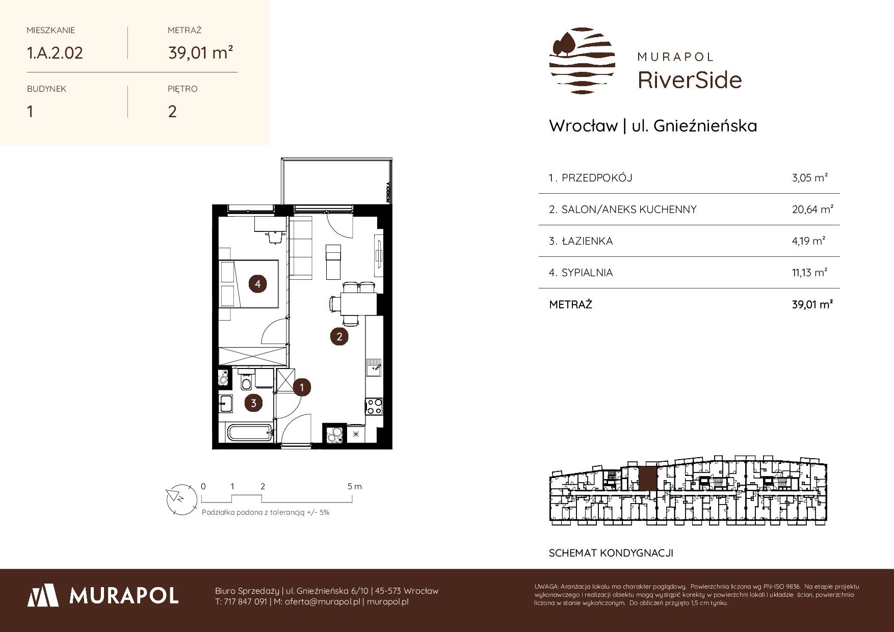 Murapol RiverSide – inwestycja Murapol - lokal 1.A.2.02, budynek A