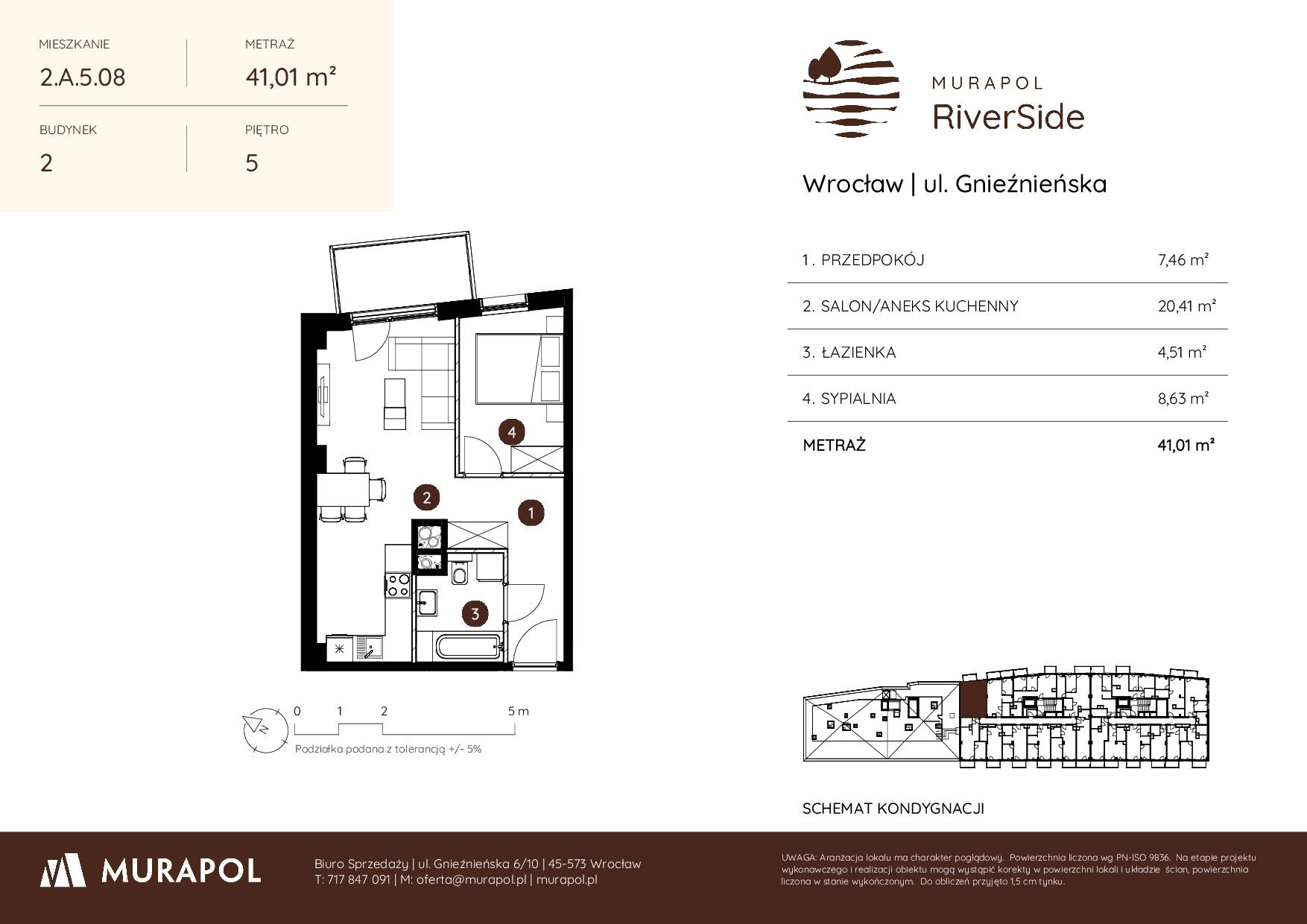Murapol RiverSide – inwestycja Murapol - lokal 2.A.5.08, budynek A