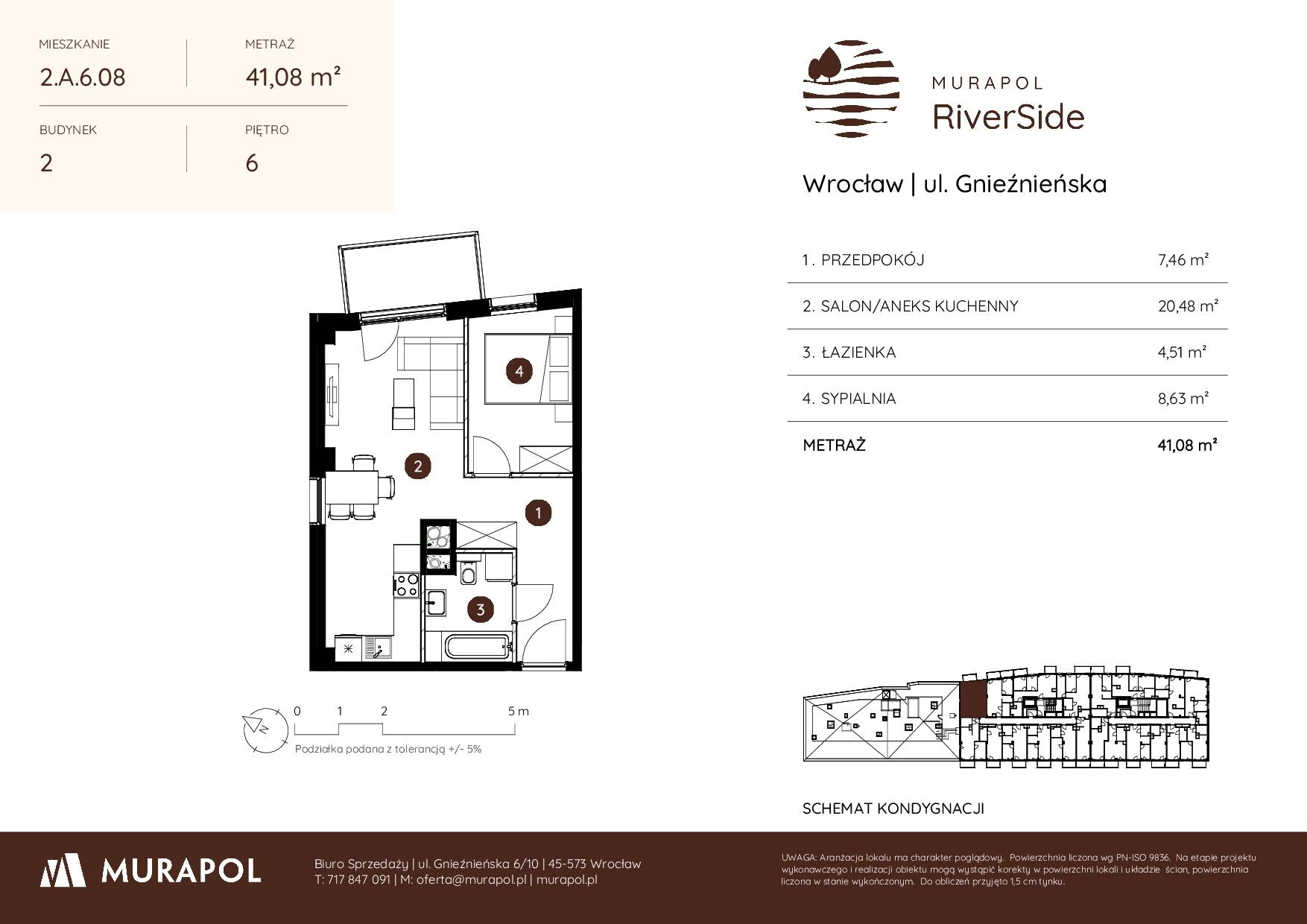 Murapol RiverSide – inwestycja Murapol - lokal 2.A.6.08, budynek A