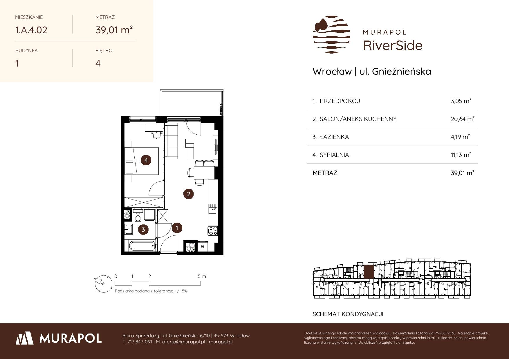 Murapol RiverSide – inwestycja Murapol - lokal 1.A.4.02, budynek A