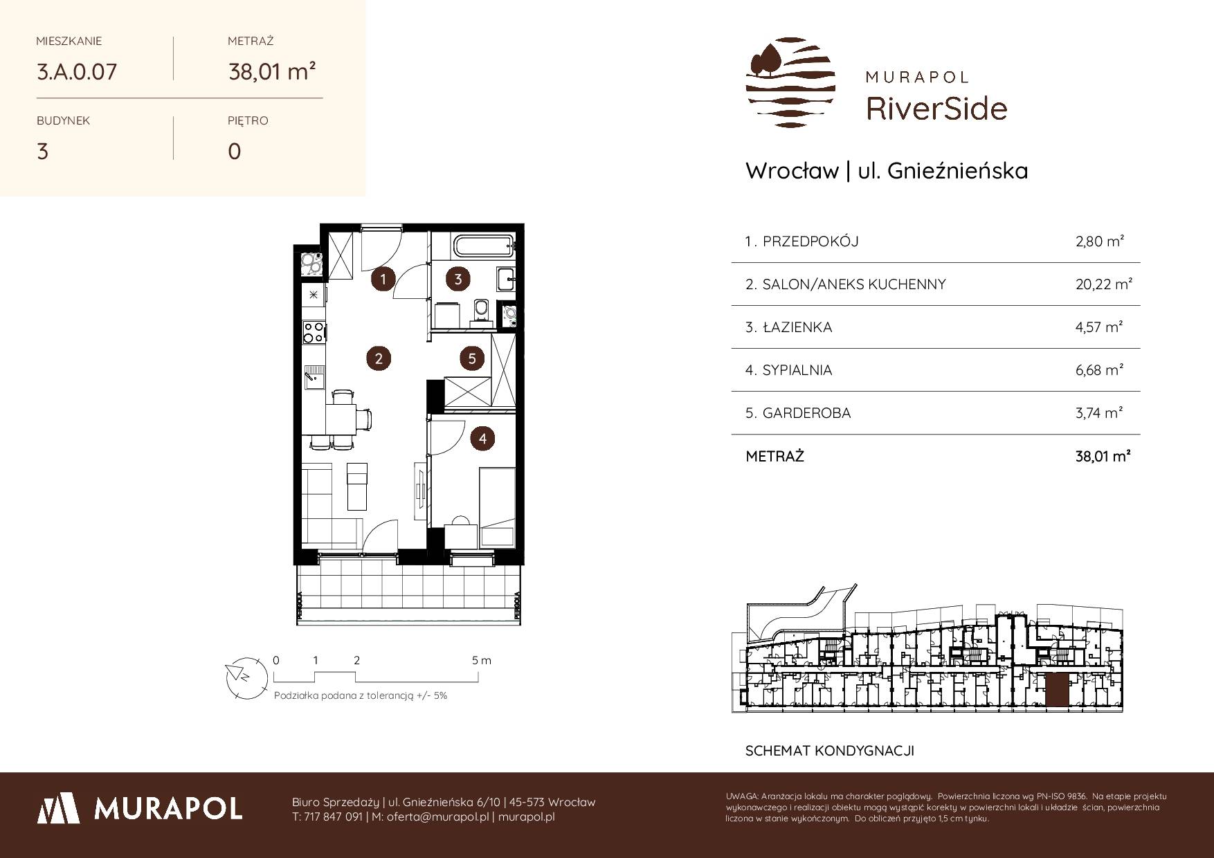 Murapol RiverSide – inwestycja Murapol - lokal 3.A.0.07, budynek A