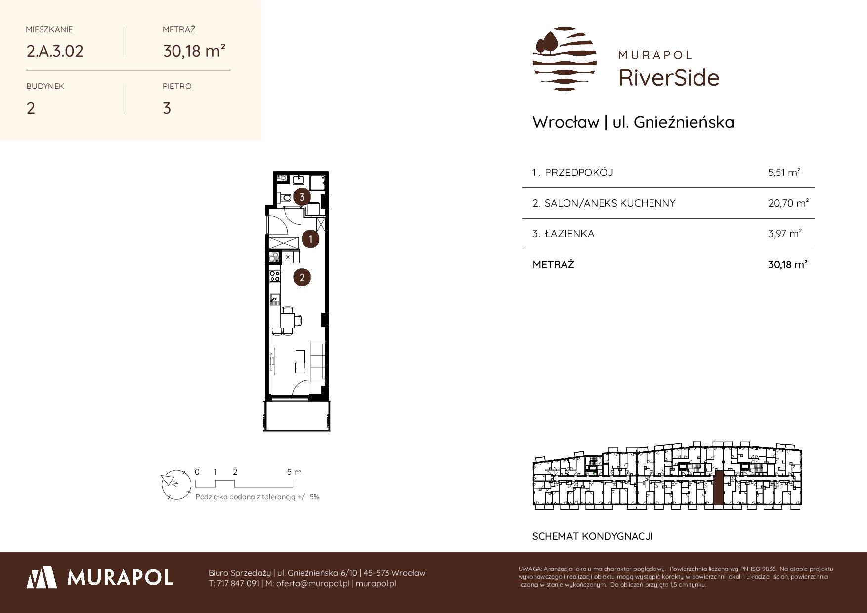 Murapol RiverSide – inwestycja Murapol - lokal 2.A.3.02, budynek A
