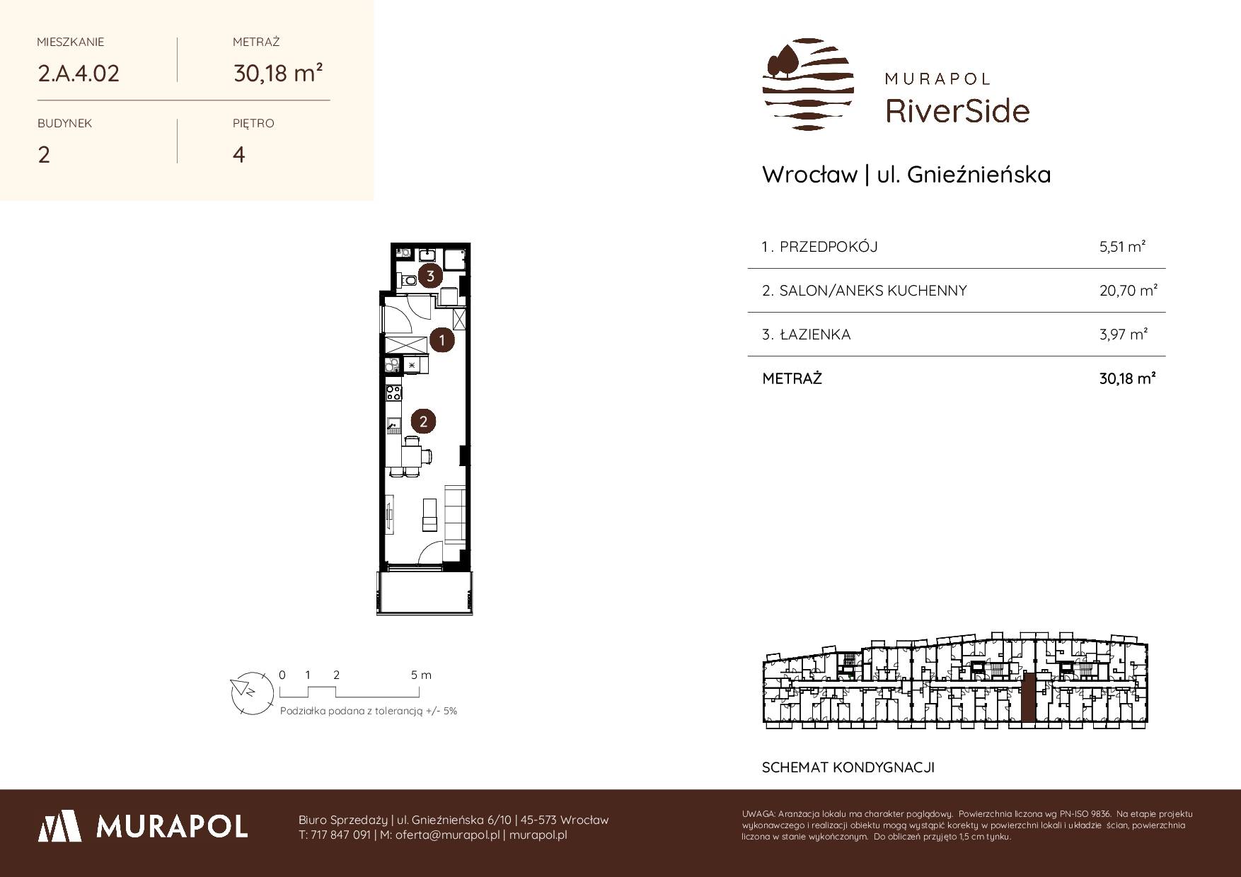 Murapol RiverSide – inwestycja Murapol - lokal 2.A.4.02, budynek A