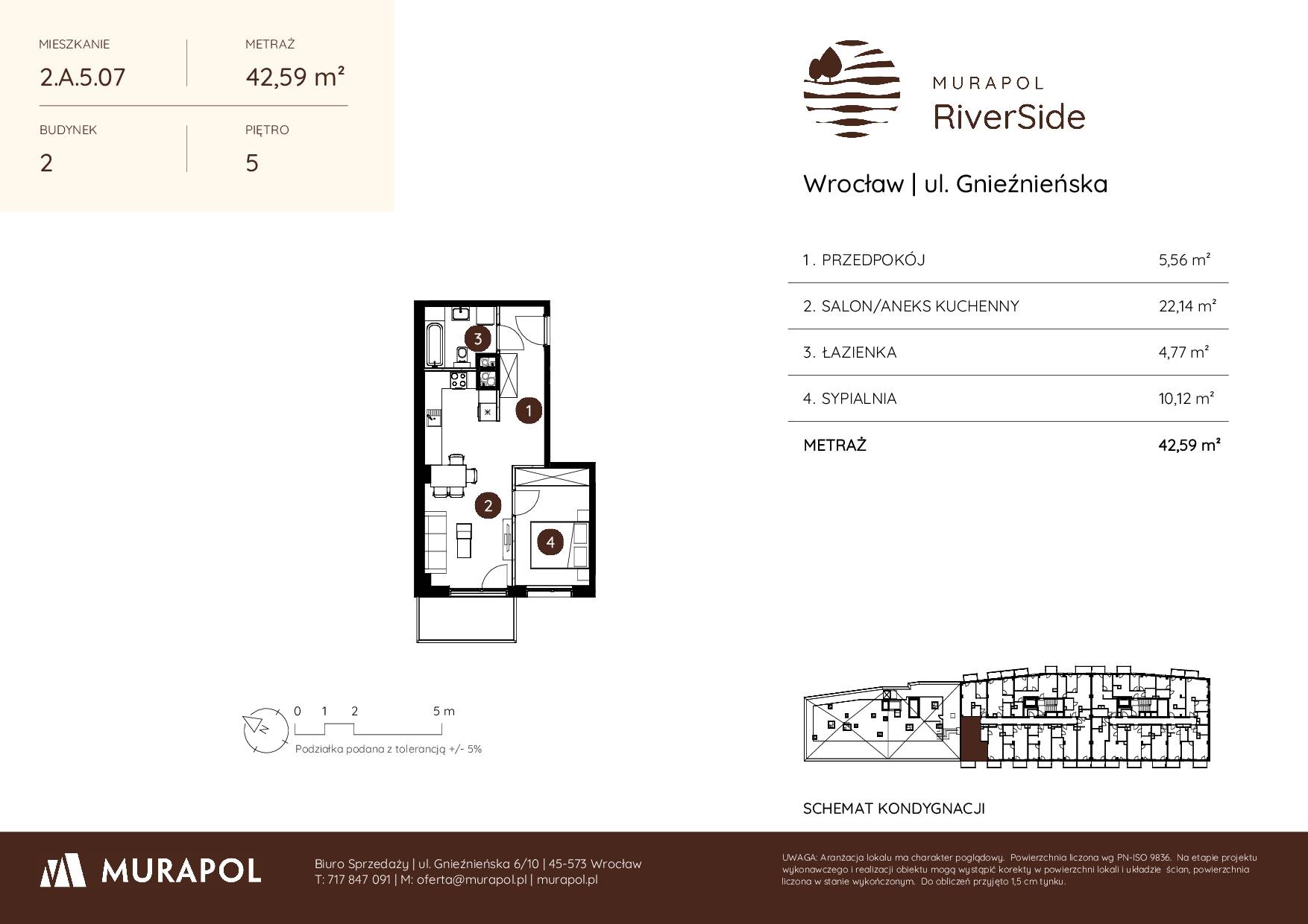 Murapol RiverSide – inwestycja Murapol - lokal 2.A.5.07, budynek A