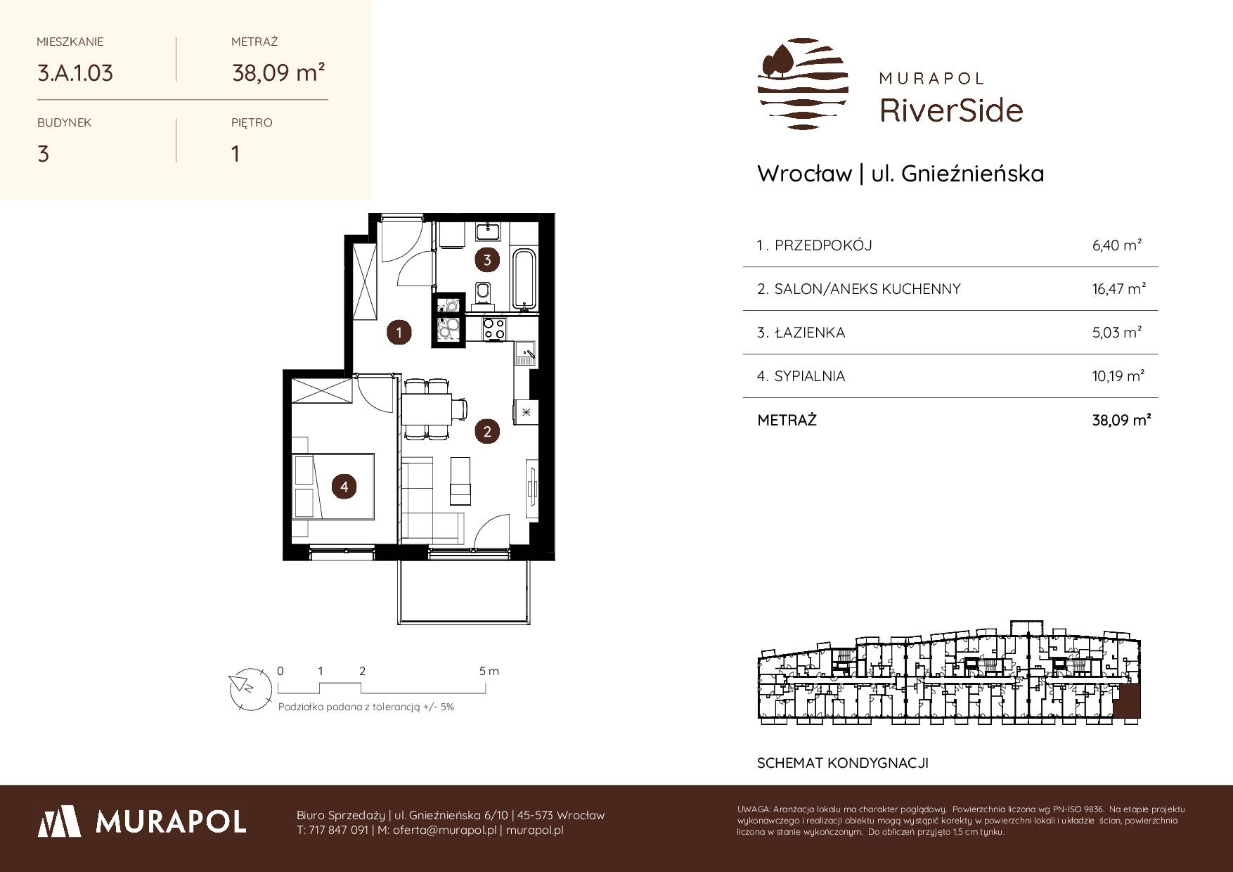 Murapol RiverSide – inwestycja Murapol - lokal 3.A.1.03, budynek A