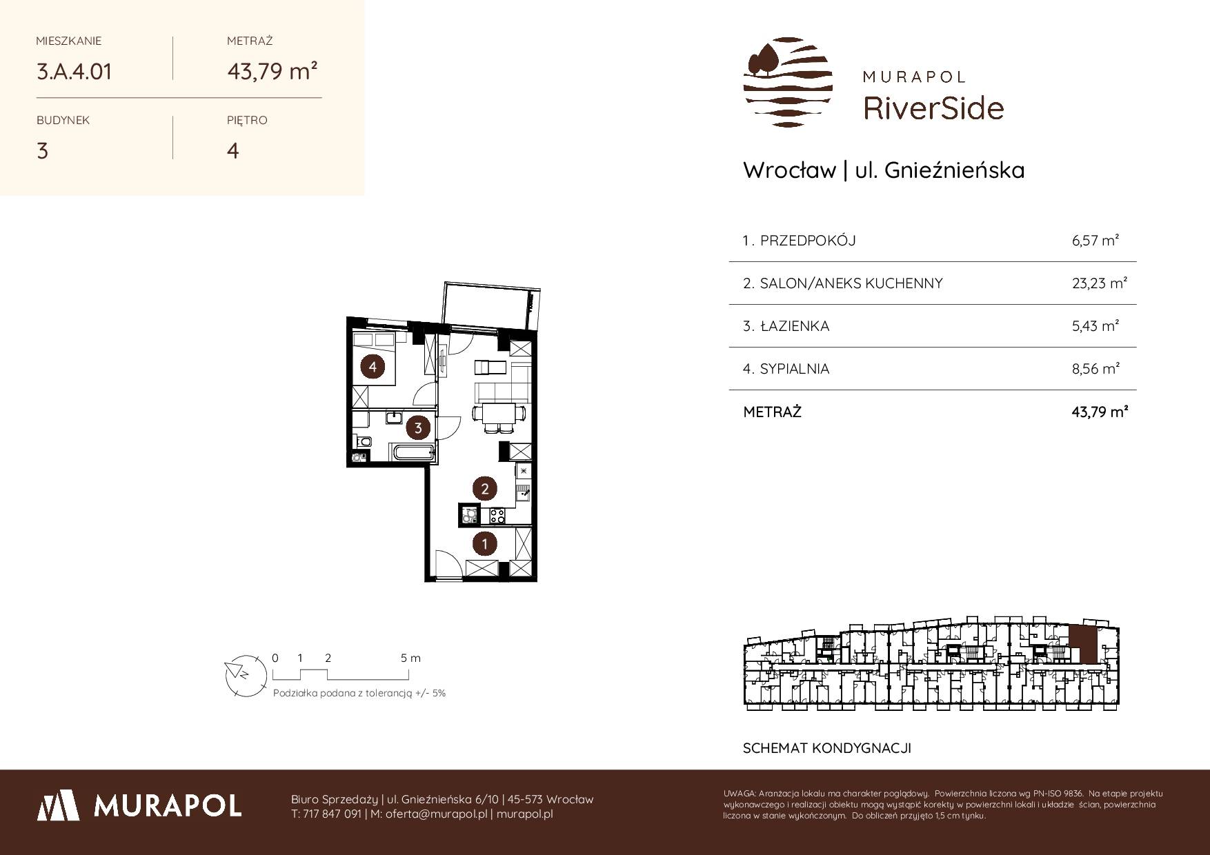 Murapol RiverSide – inwestycja Murapol - lokal 3.A.4.01, budynek A