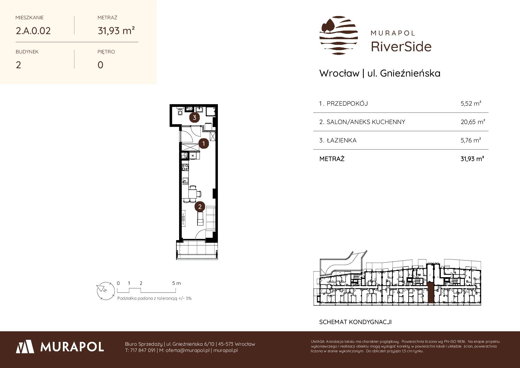 Murapol RiverSide – inwestycja Murapol - lokal 2.A.0.02, budynek A